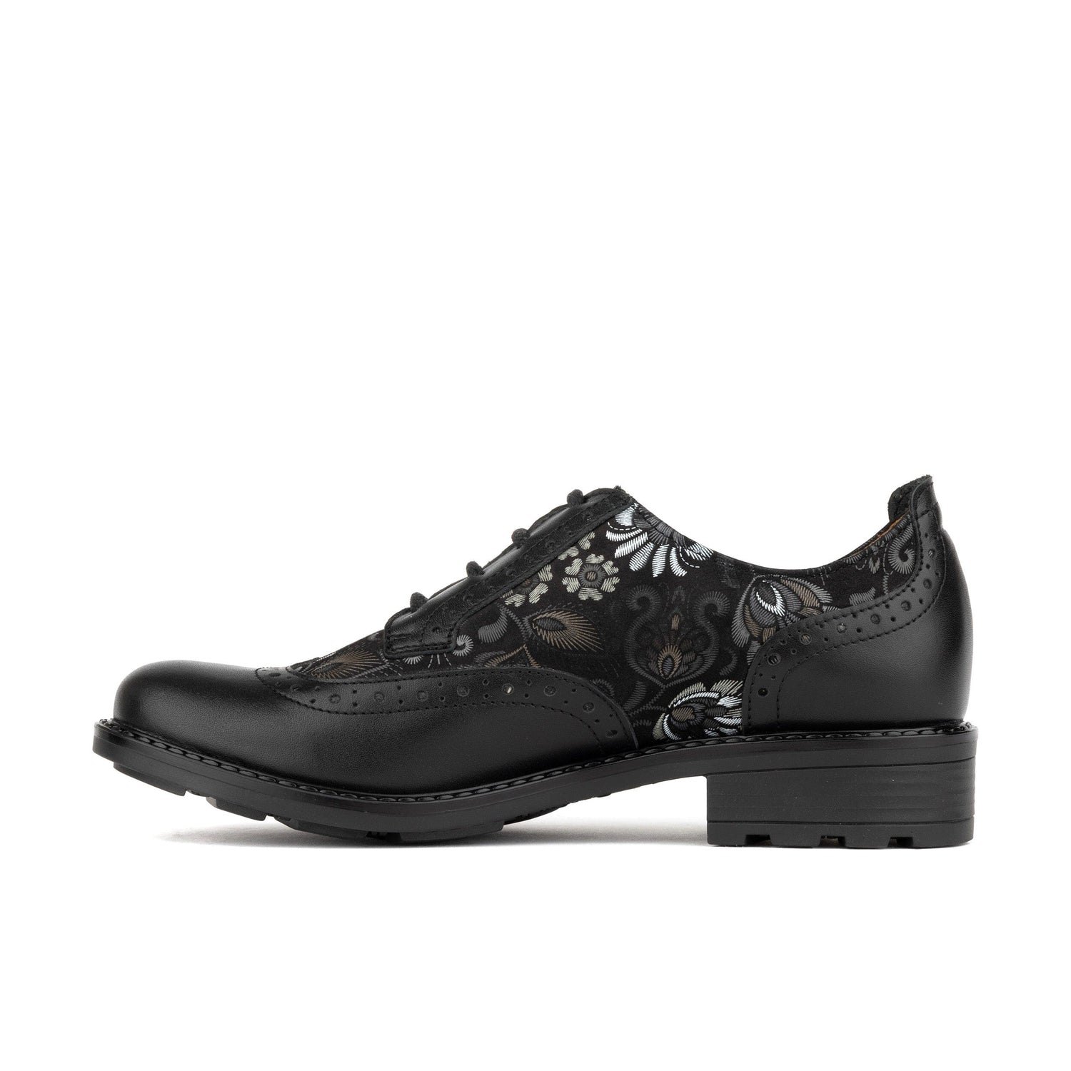 DreamFiters - Black Emboss Womens Shoes Embassy London 