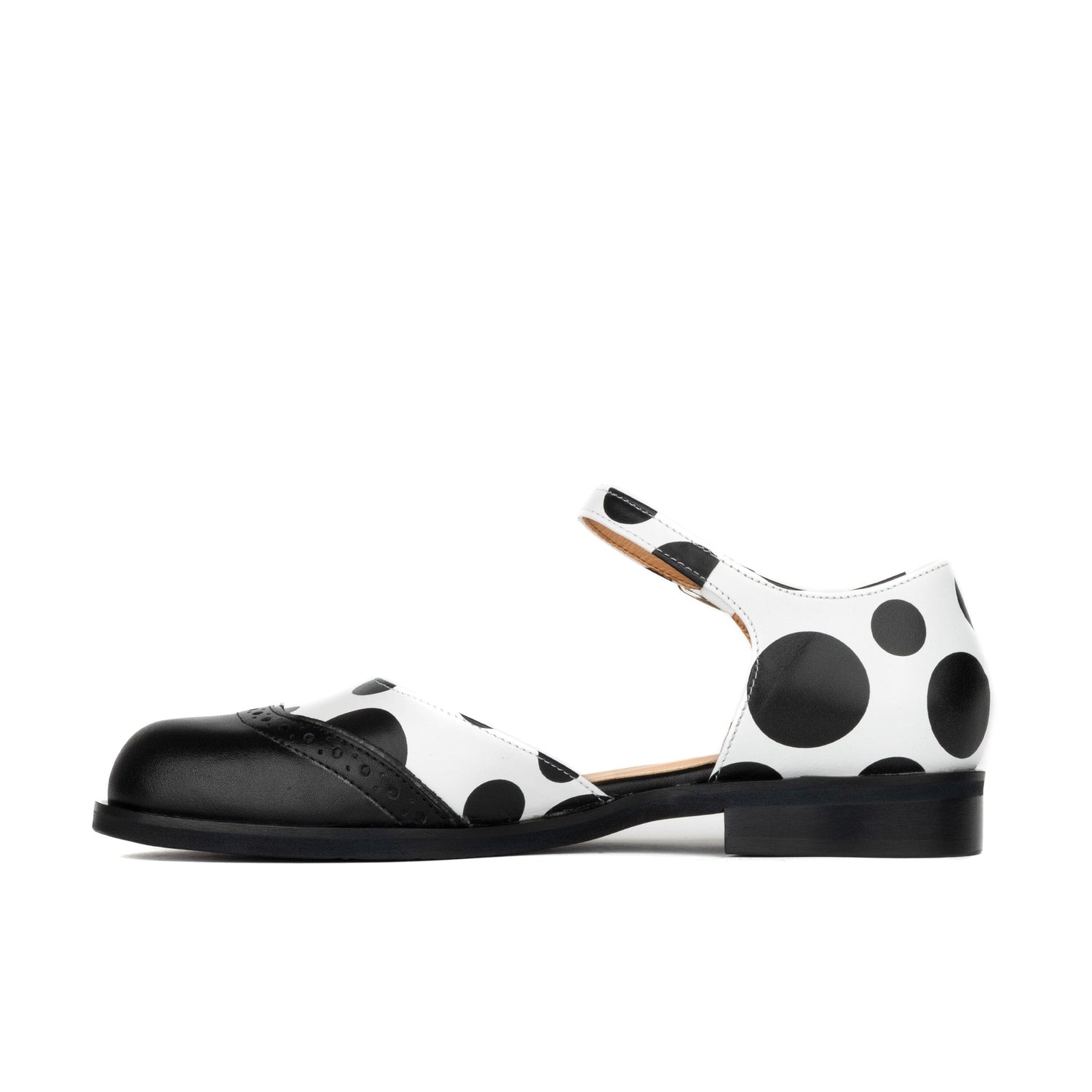 Gigot - Black & White Polka Dot Womens Sandals Embassy London 