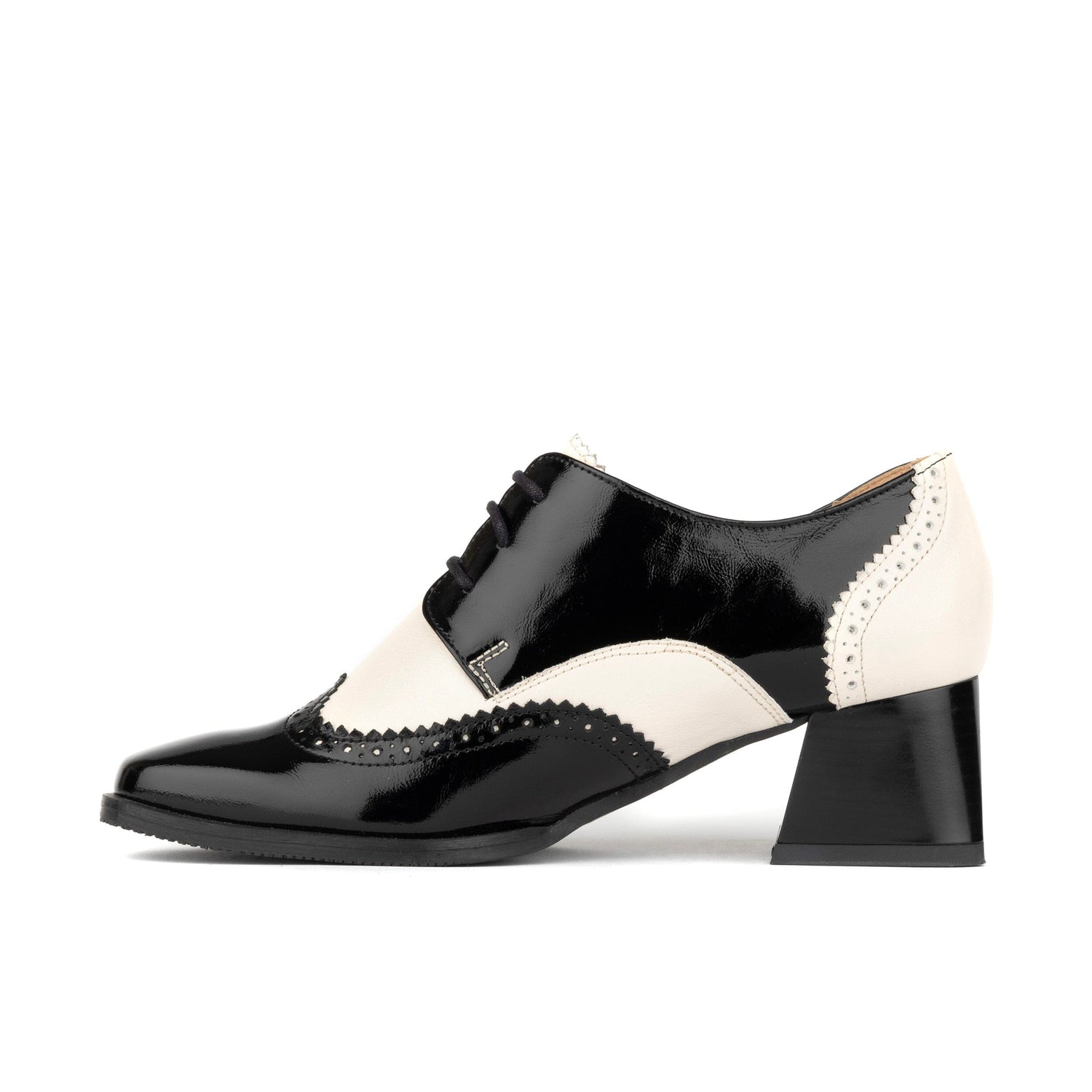 Ziggy - Black & White Womens Heels Embassy London 