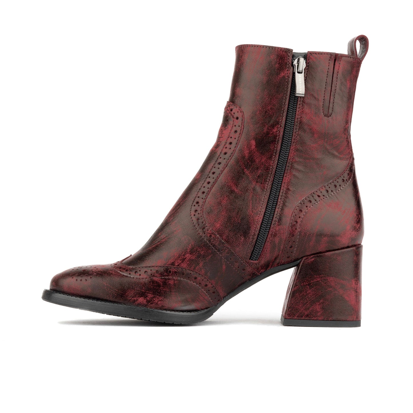 Chloe - Burgundy Womens Ankle Boots Embassy London 