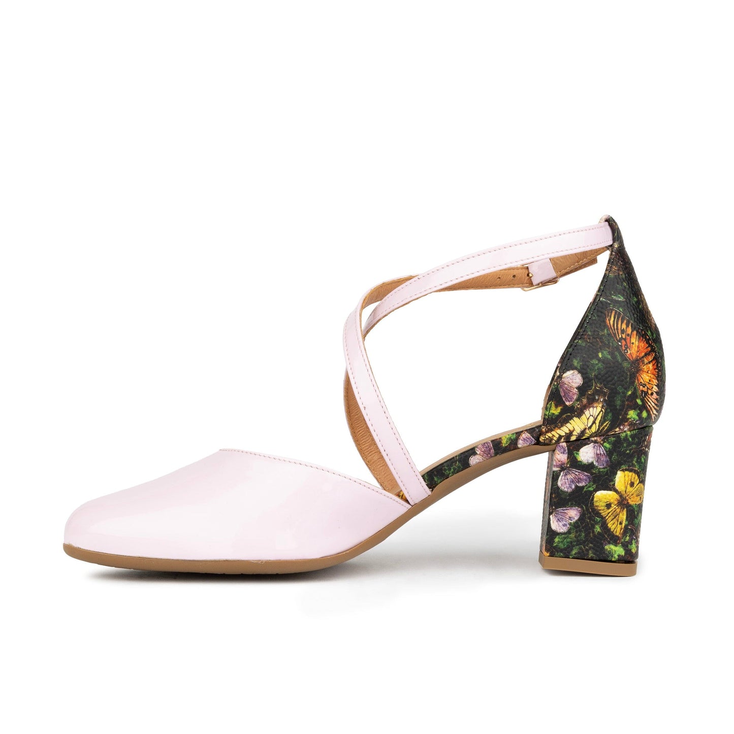 Danni - Light Pink & Butterfly Multi Womens Heels Embassy London 