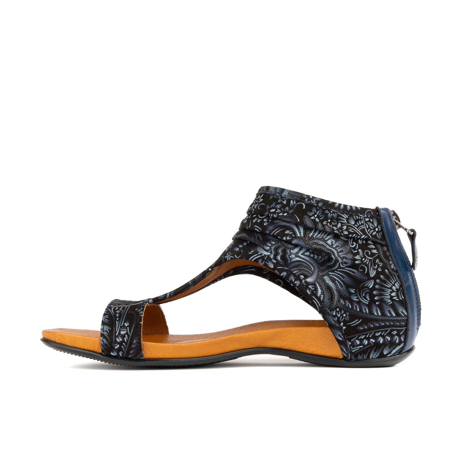 Downtown - Navy Floral Multi Womens Sandals Embassy London 