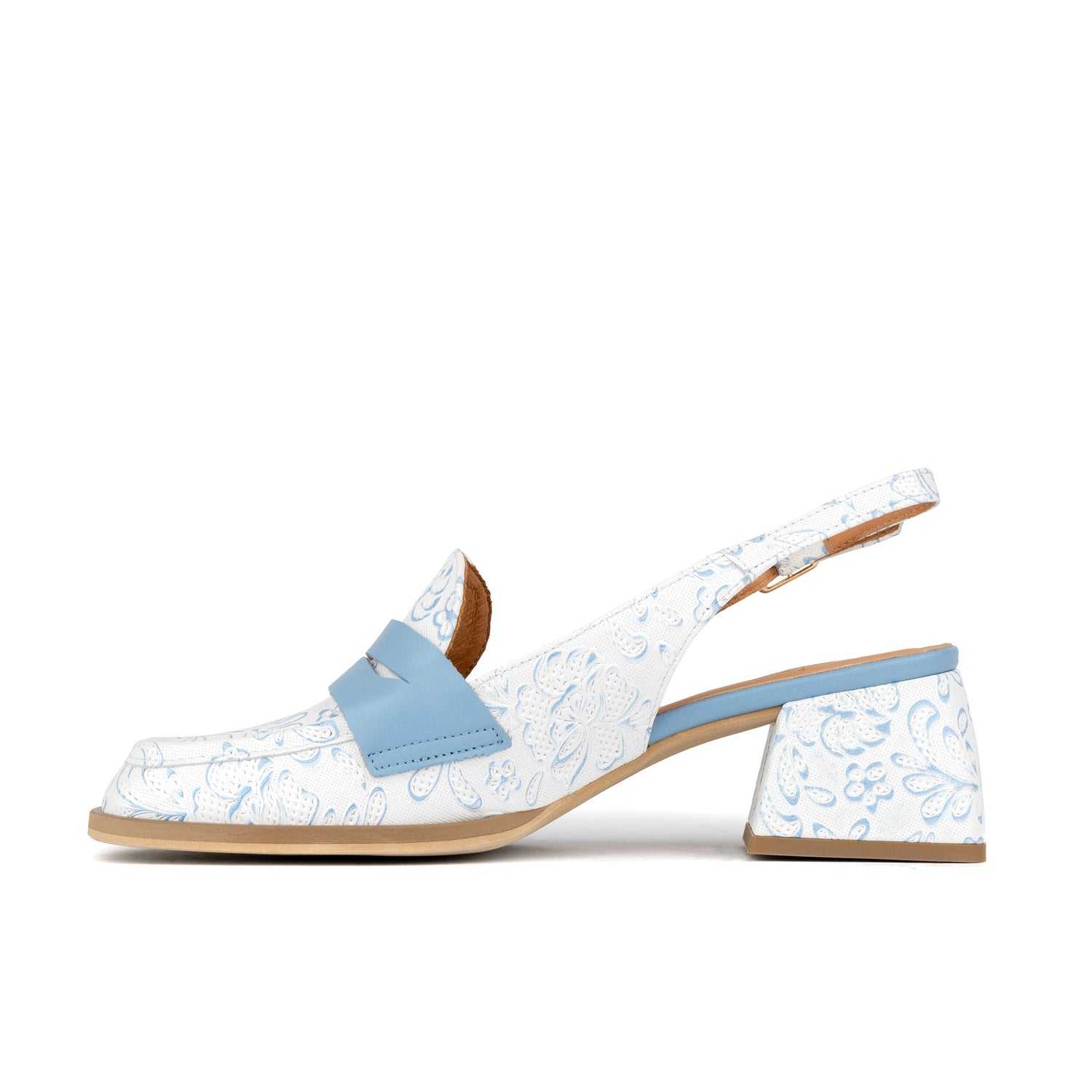 Diana - White Flowers Womens Heels Embassy London 