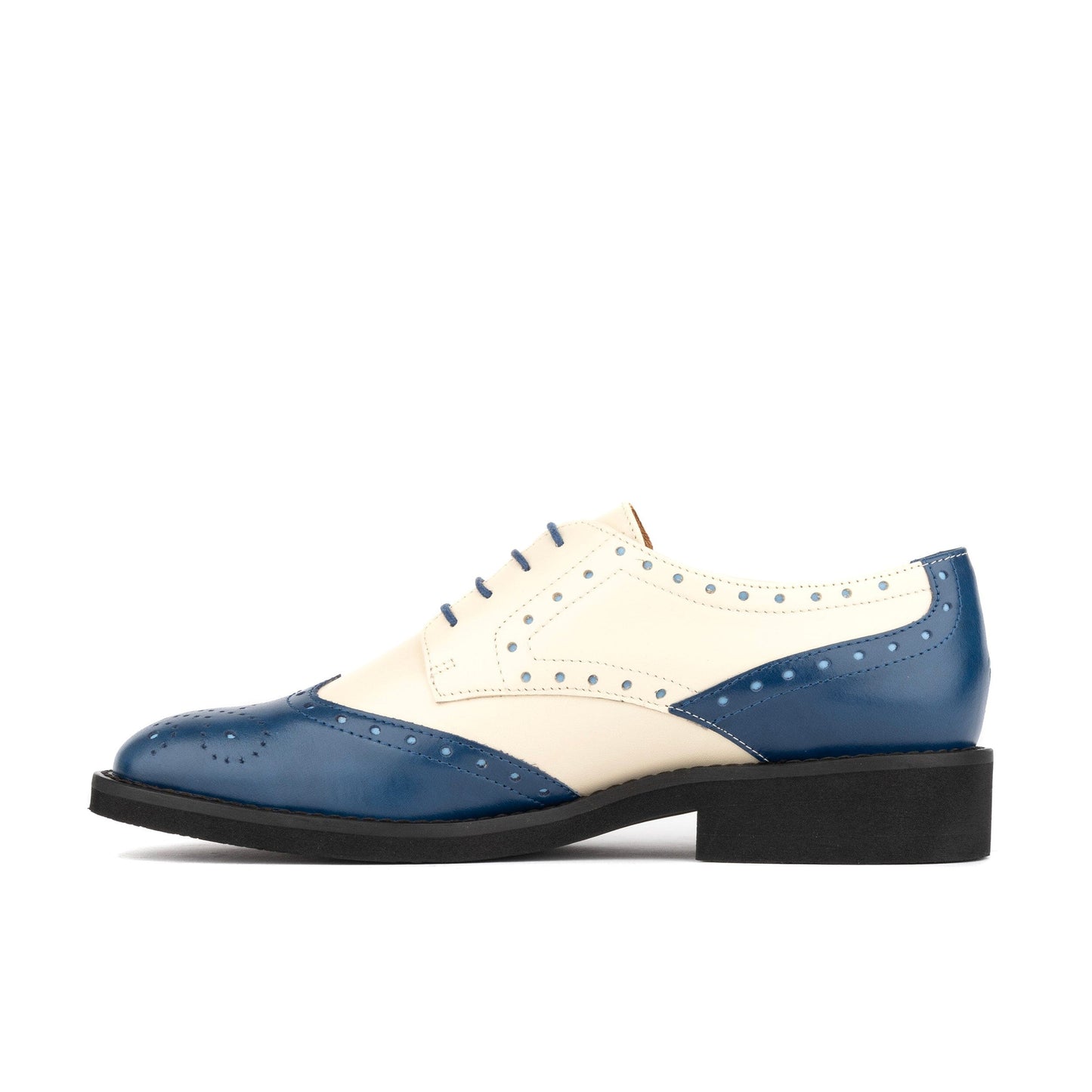 Eton - Blue & Cream Womens Shoes Embassy London 