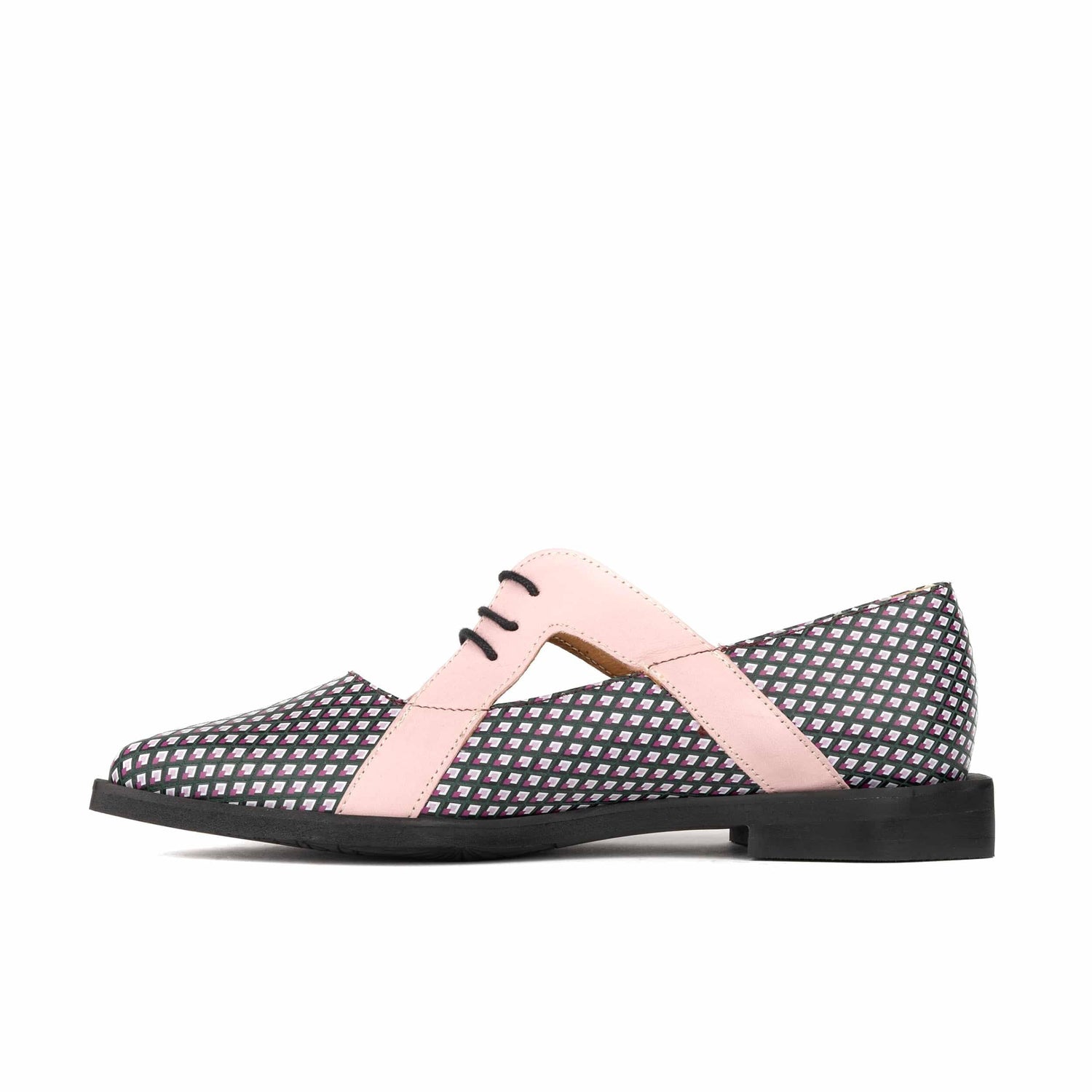 Harlowe - Pink & Violet & Green Diamonds Womens Shoes Embassy London 