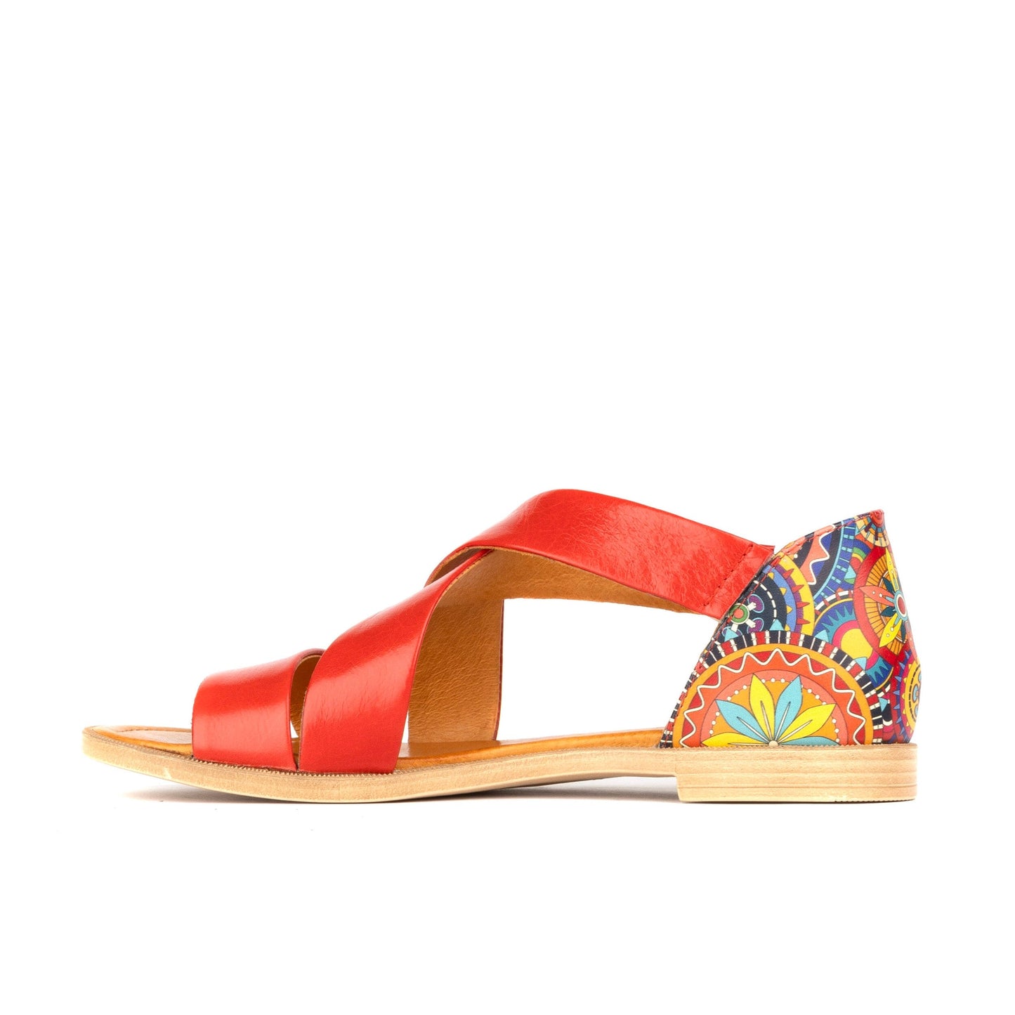 Tucan - Red Signature Print Womens Sandals Embassy London 