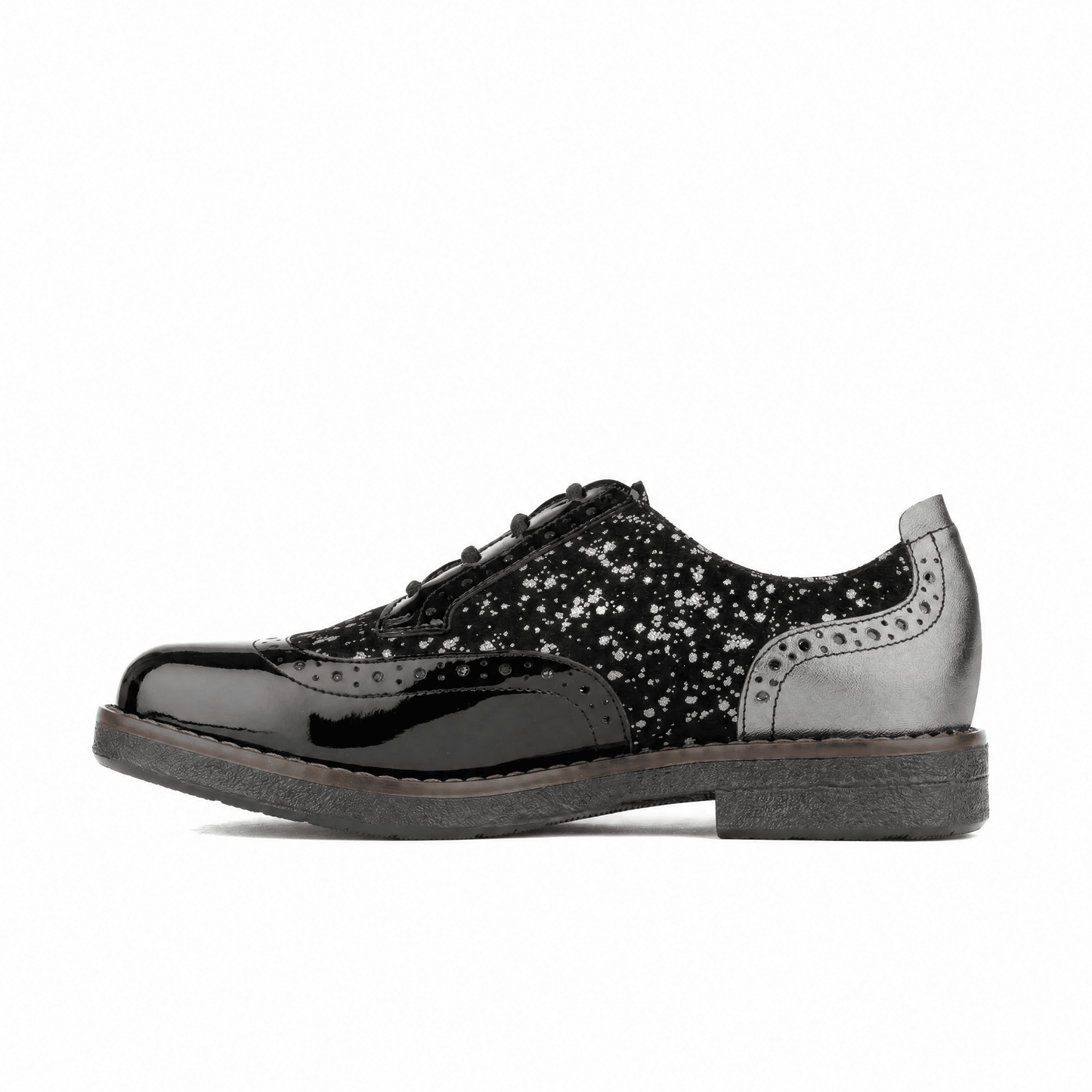 The Artist - Black & Silver Drops Womens Shoes Embassy London 