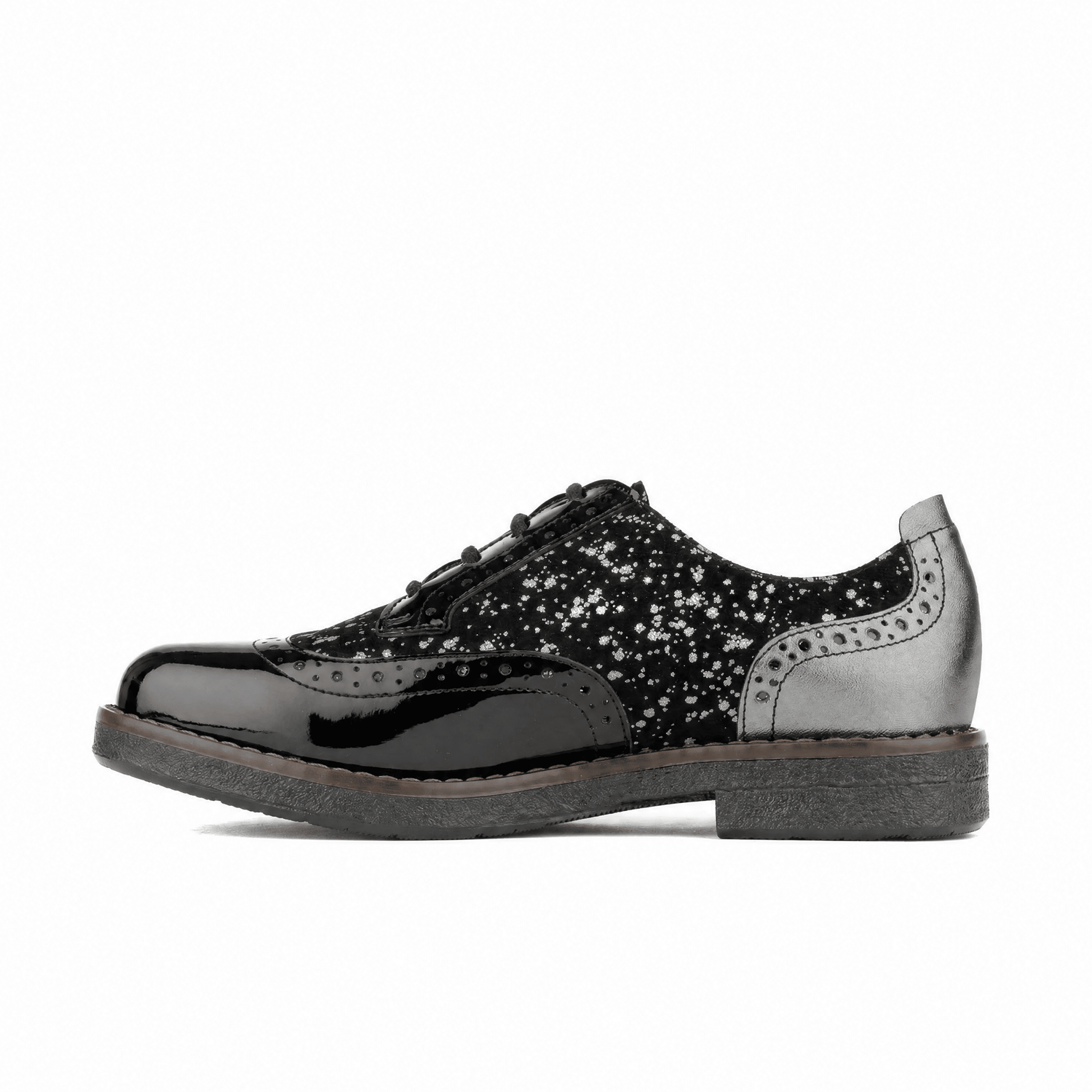 The Artist - Black & Silver Drops Womens Shoes Embassy London 