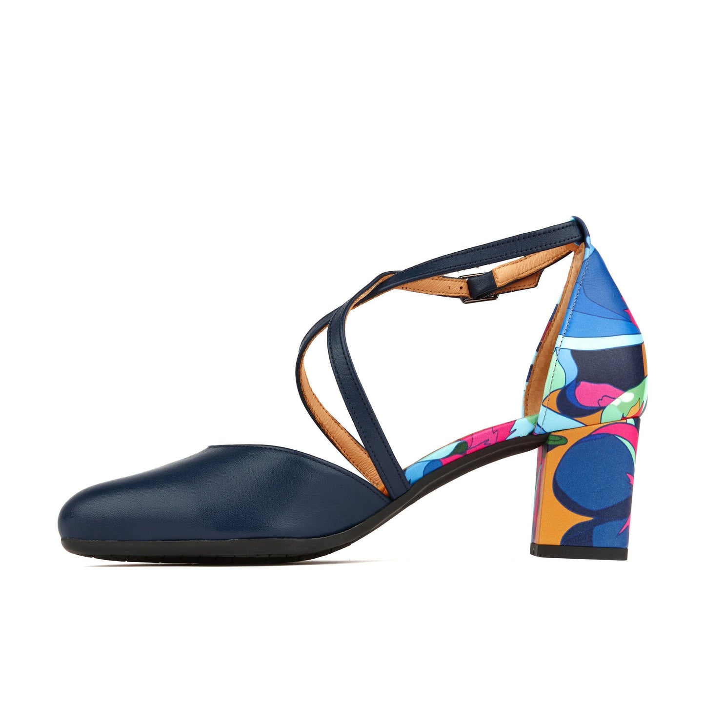 Dannii - Blue & Pink Jungle Womens Heels Embassy London 