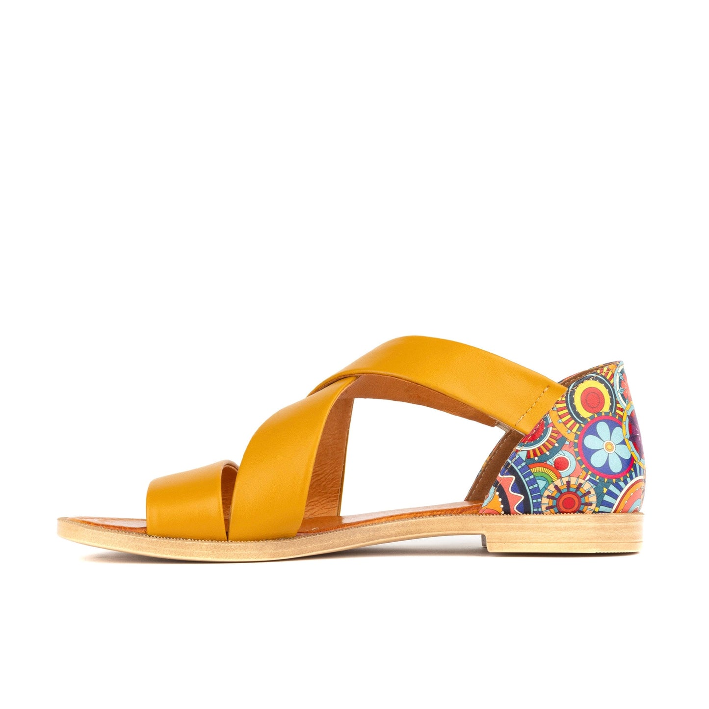 Tucan - Yellow Signature Print Womens Sandals Embassy London 