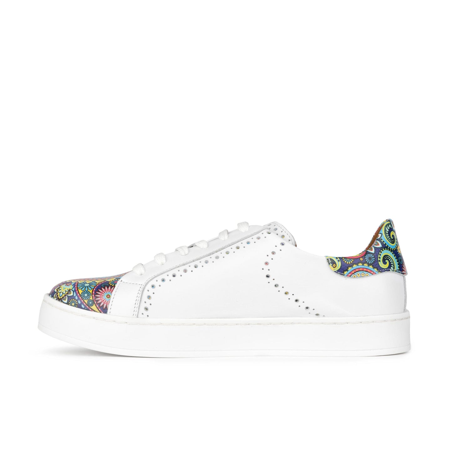 Serena - White & Summer Signature Print Womens Trainers Embassy London 
