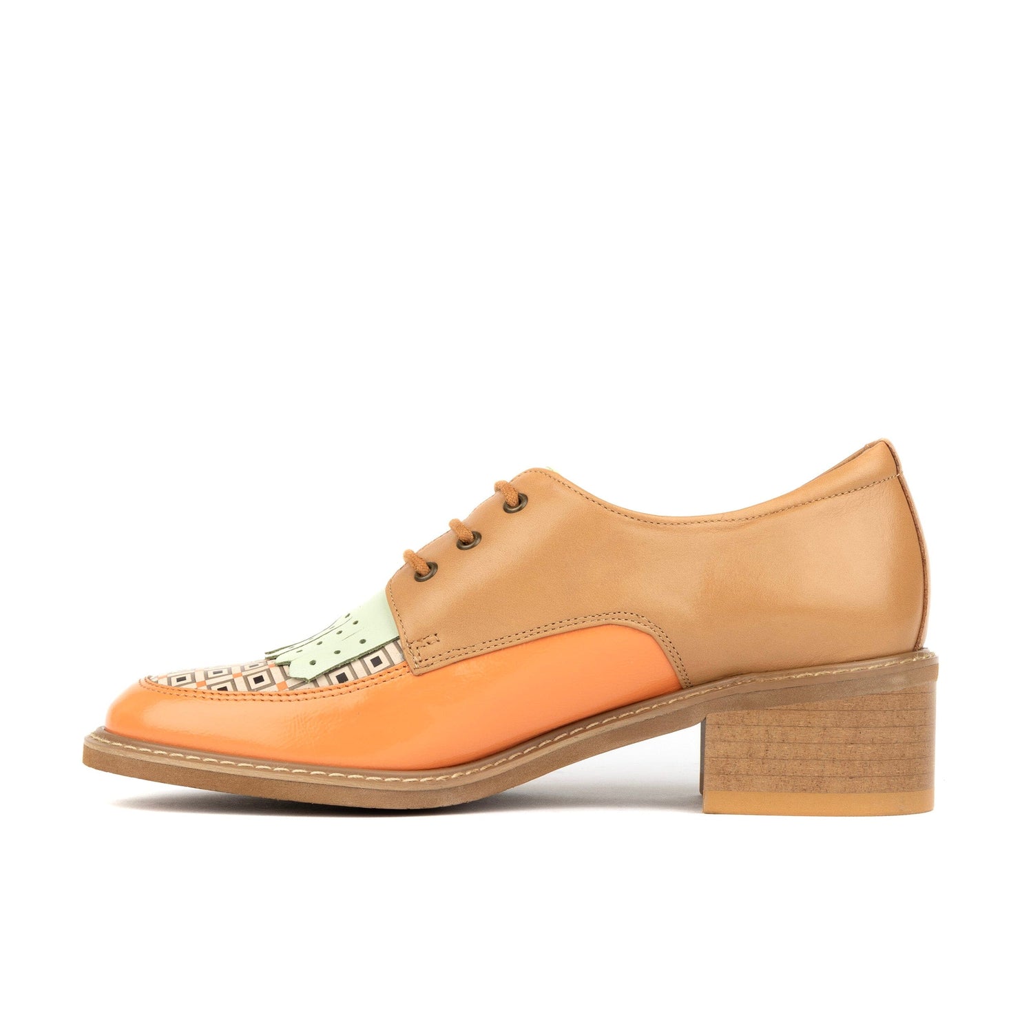 Retro Tone - Tan & Pastels Womens Heels Embassy London 