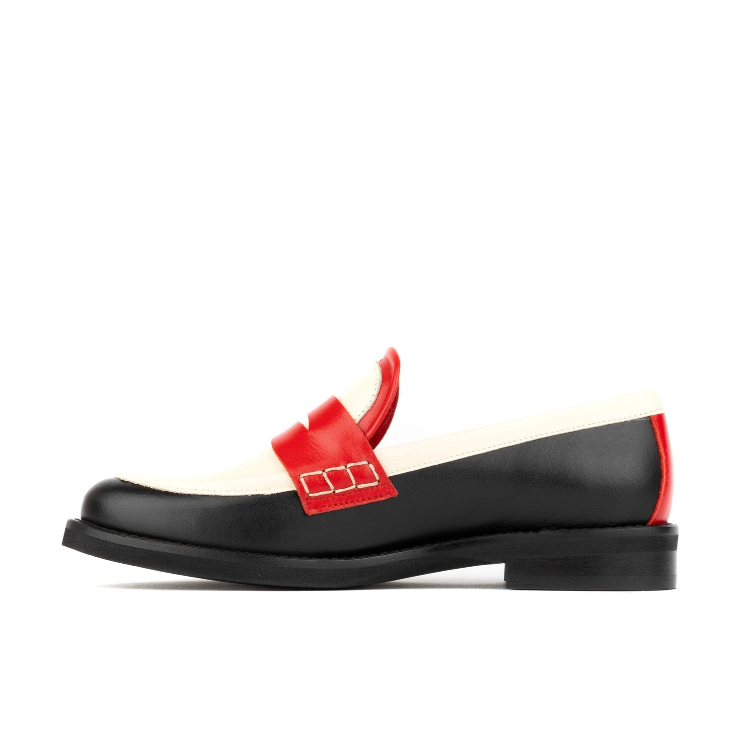 Kay - Red & Cream Womens Loafers Embassy London 