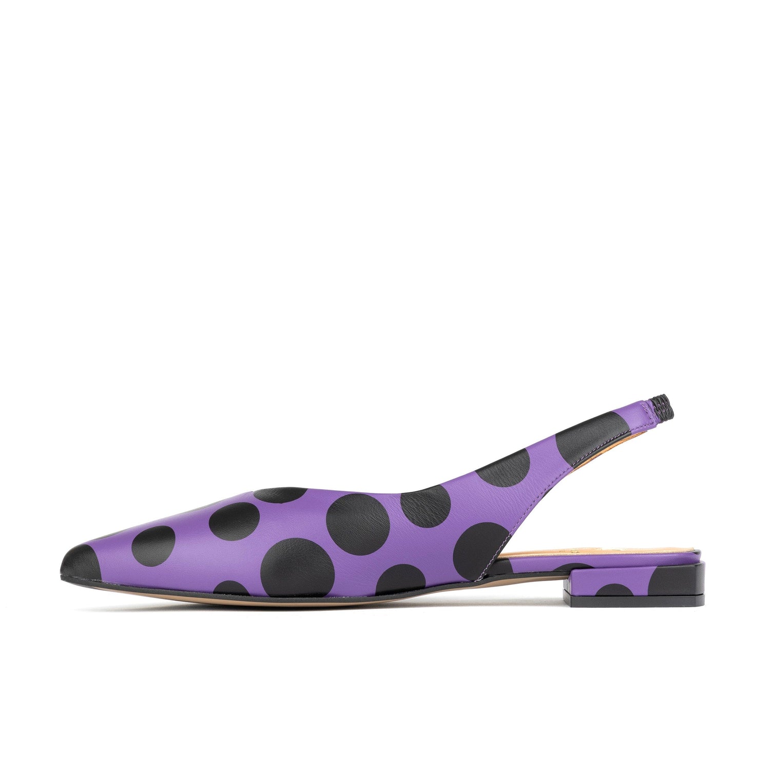 Holly - Black & Purple Polka Womens Sandals Embassy London 