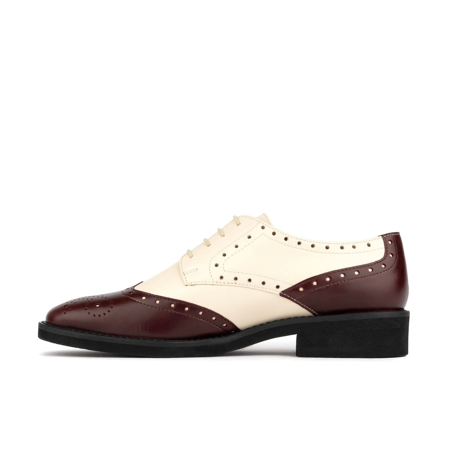 Eton - Burgundy & Cream Womens Shoes Embassy London 