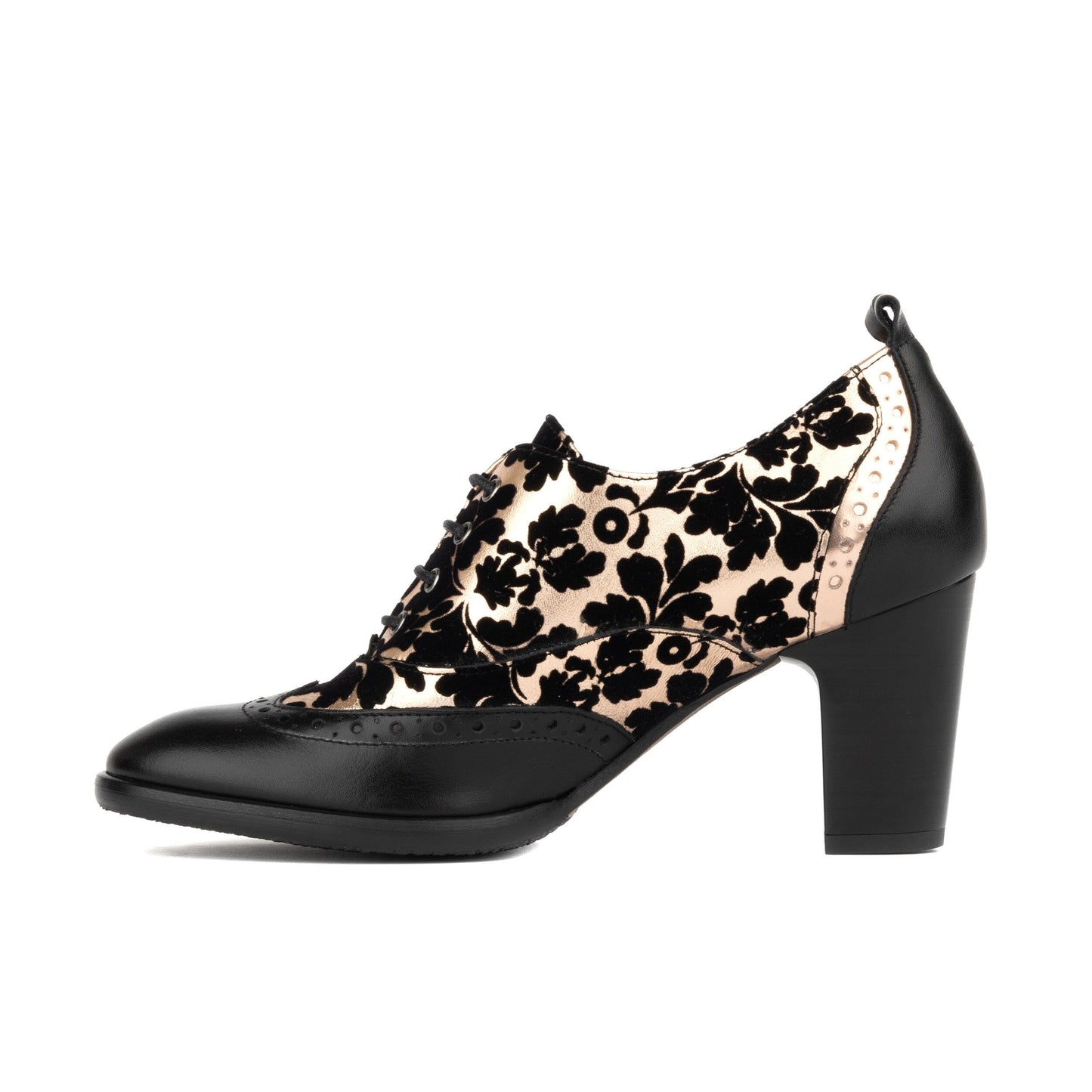 Casino - Black & Rose Gold Womens Heels Embassy London 