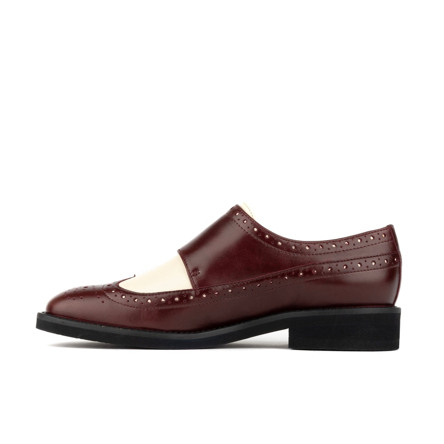 Windsor - Burgundy & Cream Womens Shoes Embassy London 