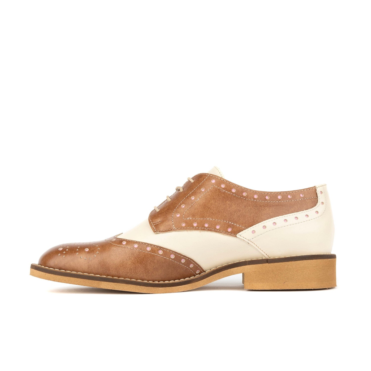 Eton - Tan & Off White Womens Shoes Embassy London 