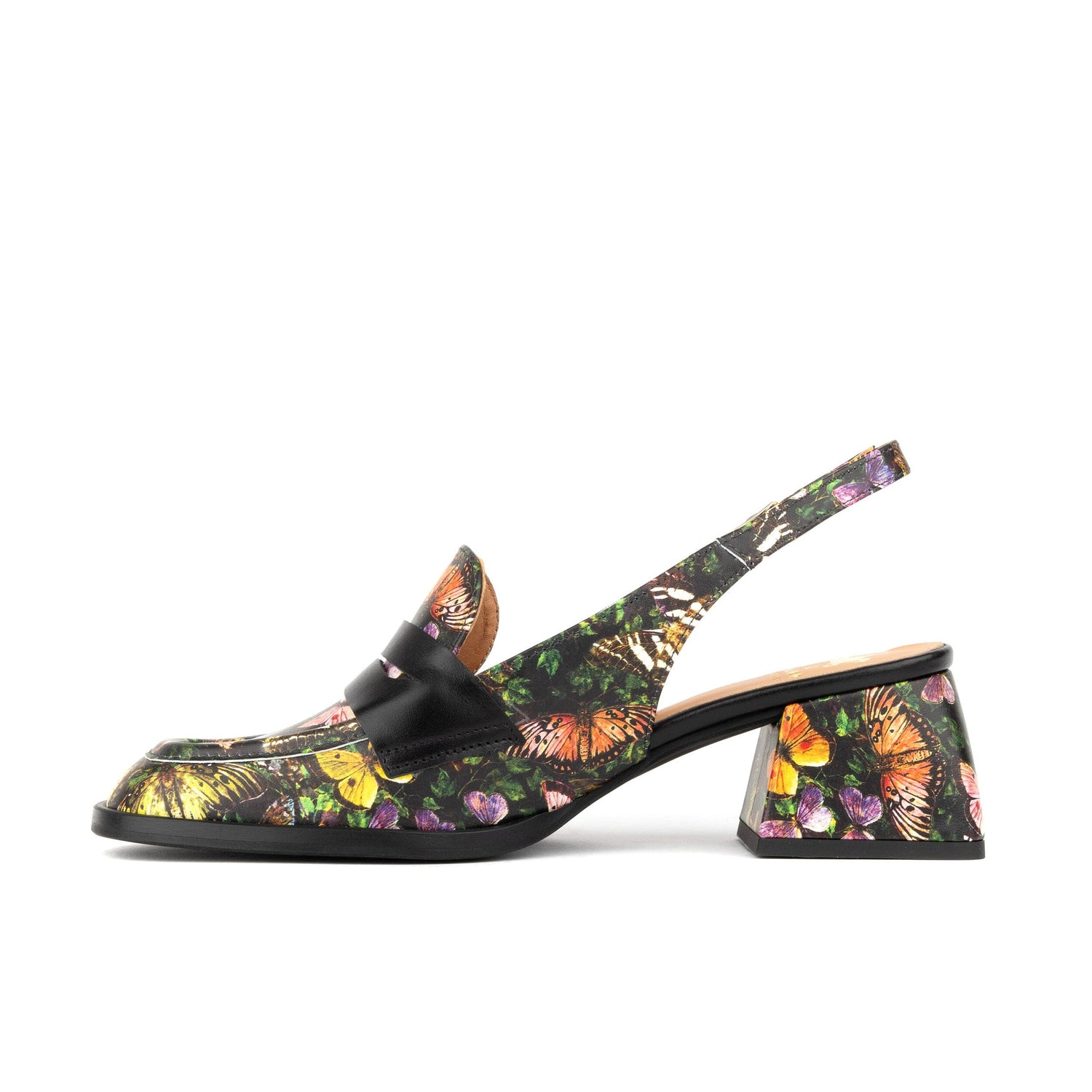 Diana - Black & Butterfly Multi Womens Heels Embassy London 
