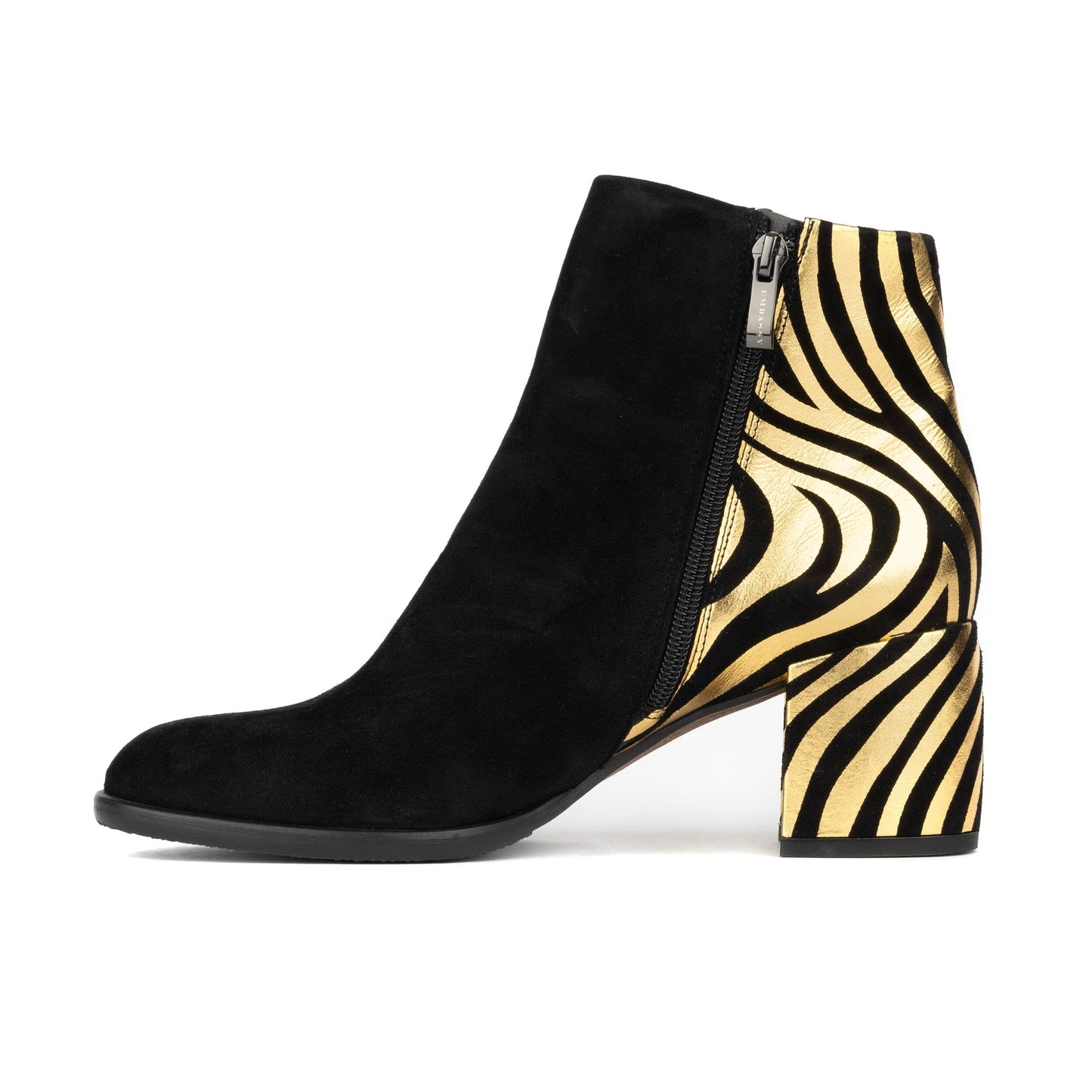 Impala - Black & Gold Womens Ankle Boots Embassy London 