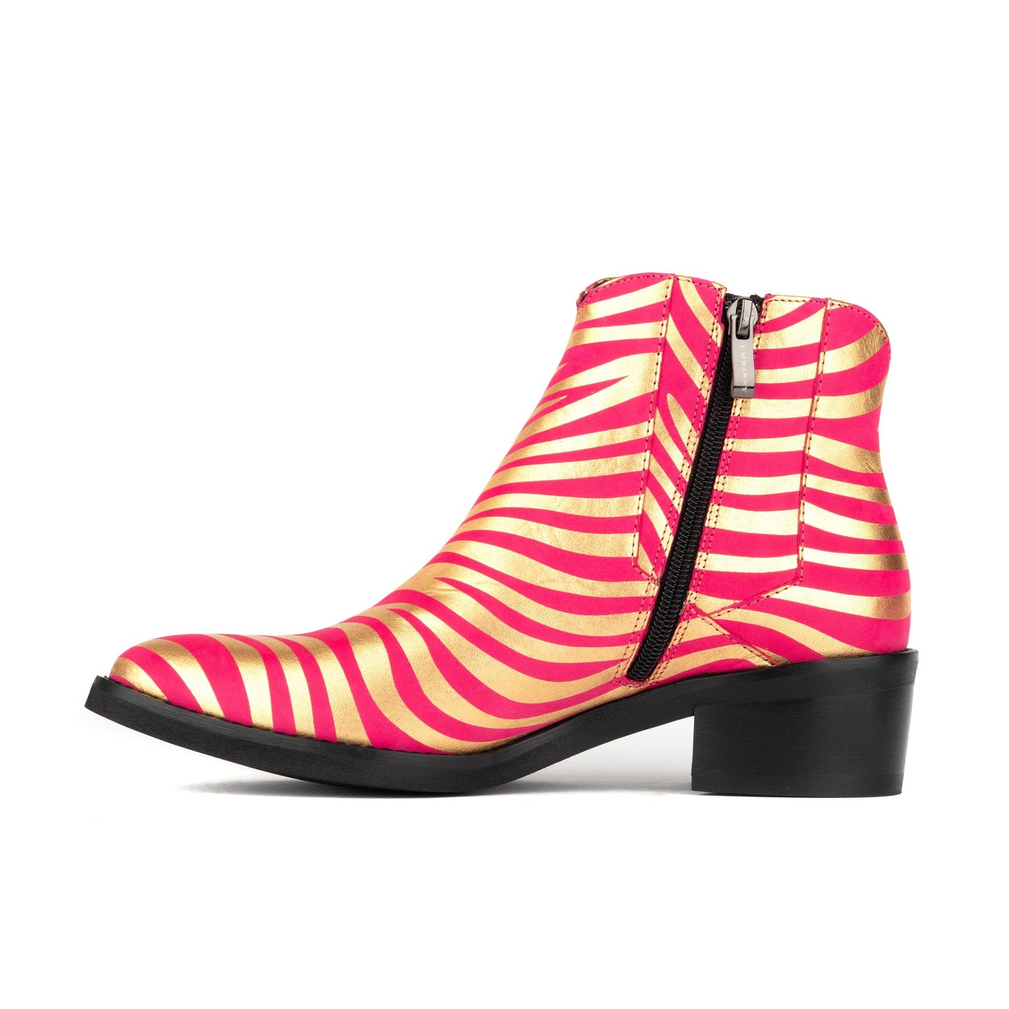 Texas - Pink & Gold Womens Ankle Boots Embassy London 