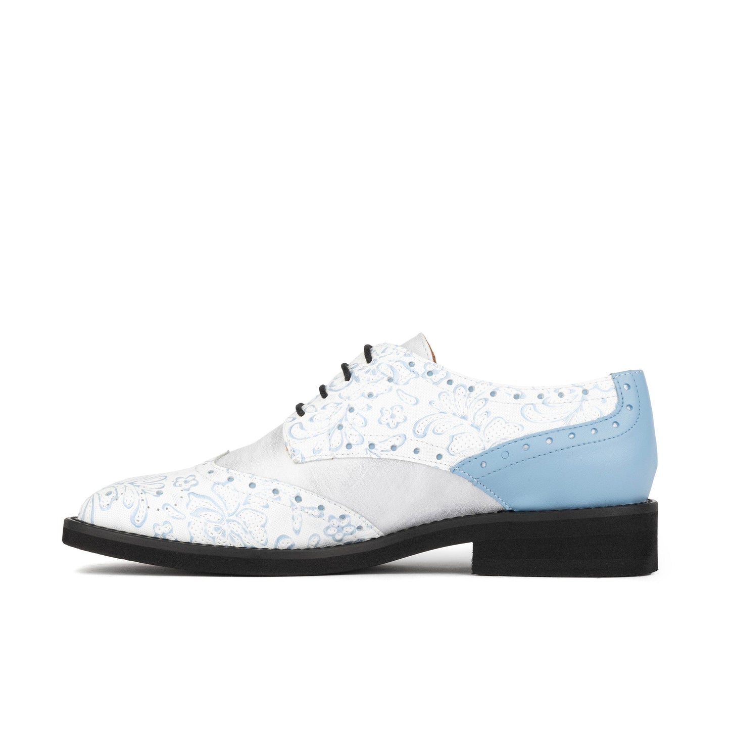 Eton - White Flowers Womens Shoes Embassy London 