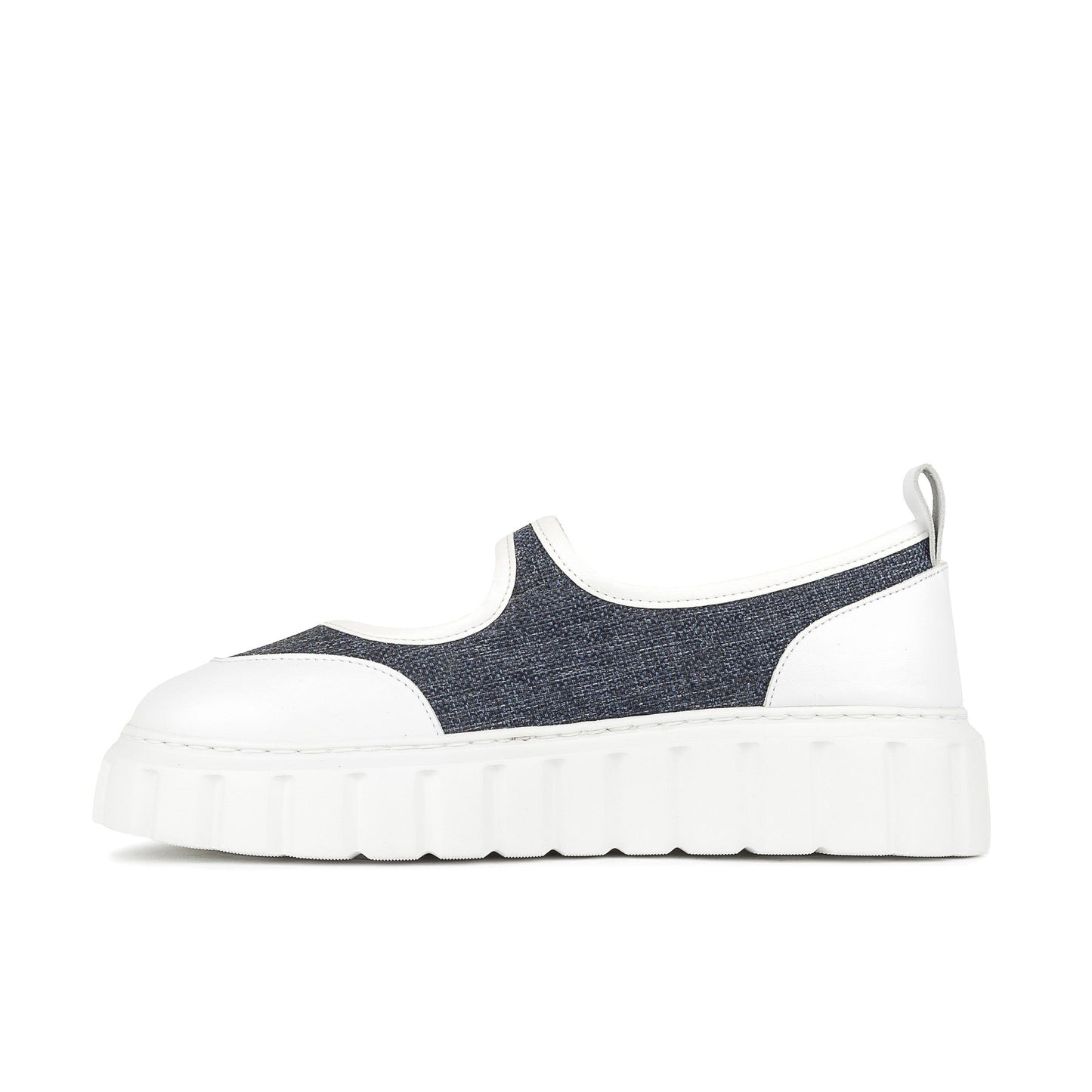 Sophie - Denim & White Womens Sandals Embassy London 