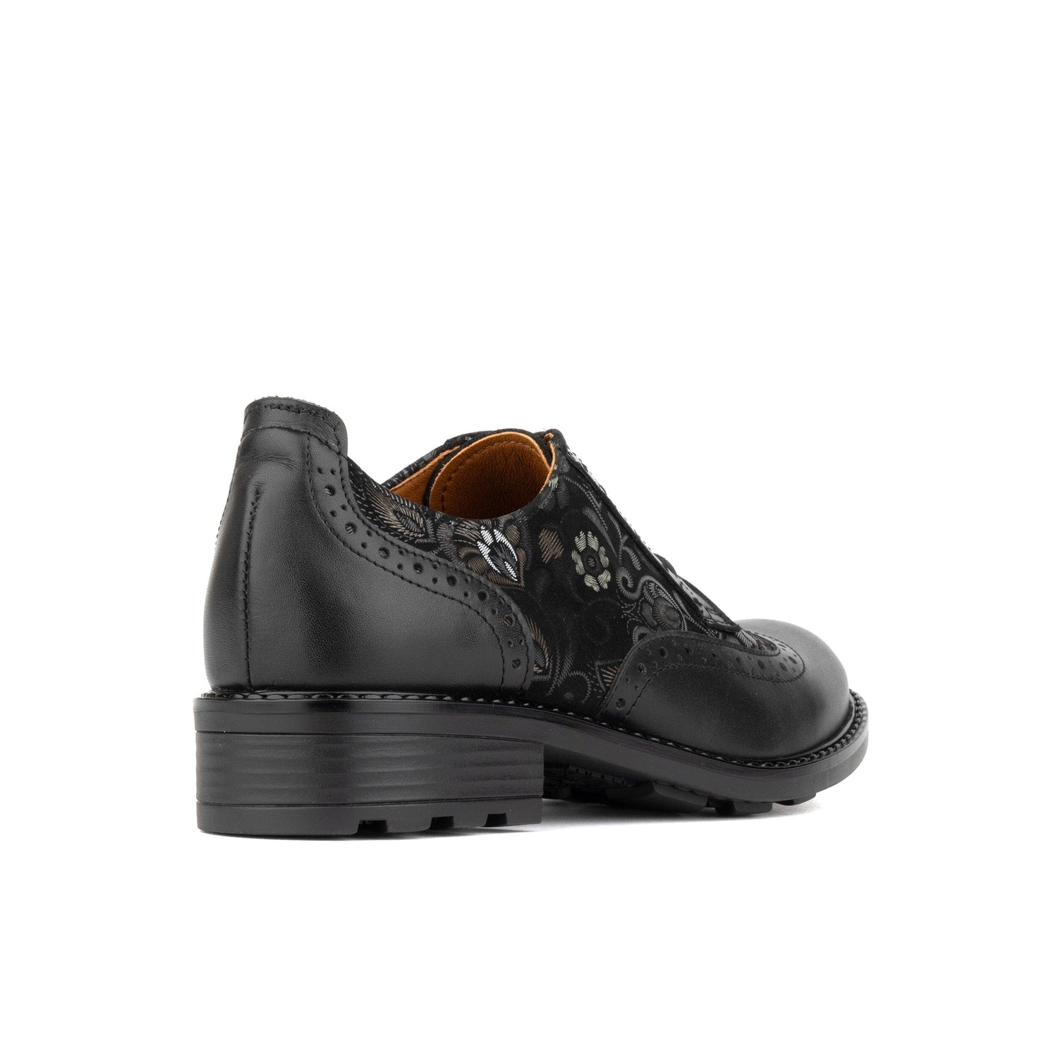 DreamFiters - Black Emboss Womens Shoes Embassy London 