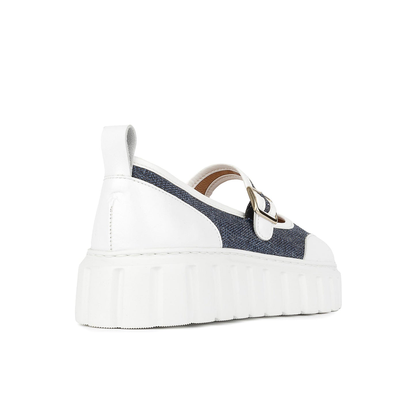 Sophie - Denim & White Womens Sandals Embassy London 