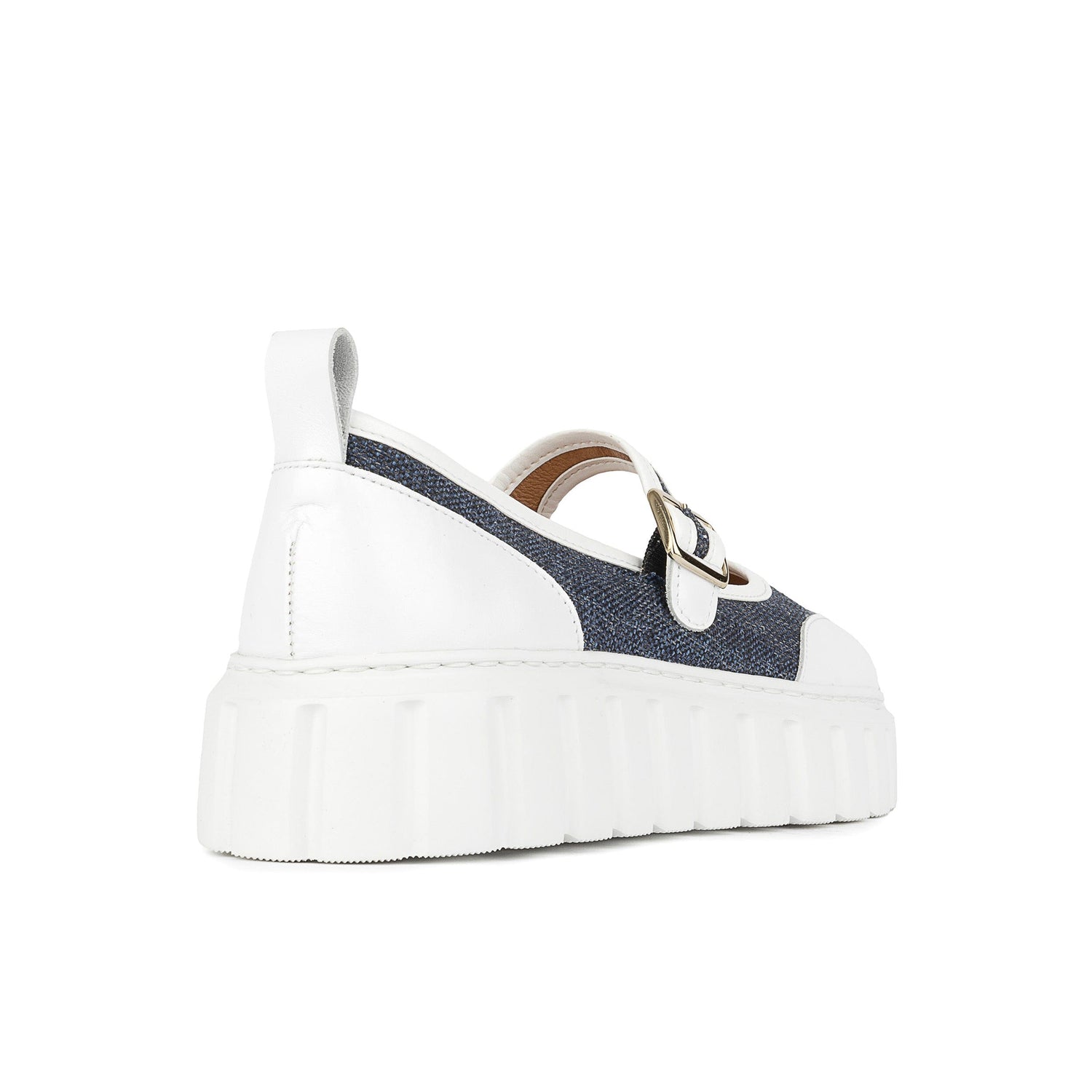 Sophie - Denim & White Womens Sandals Embassy London 