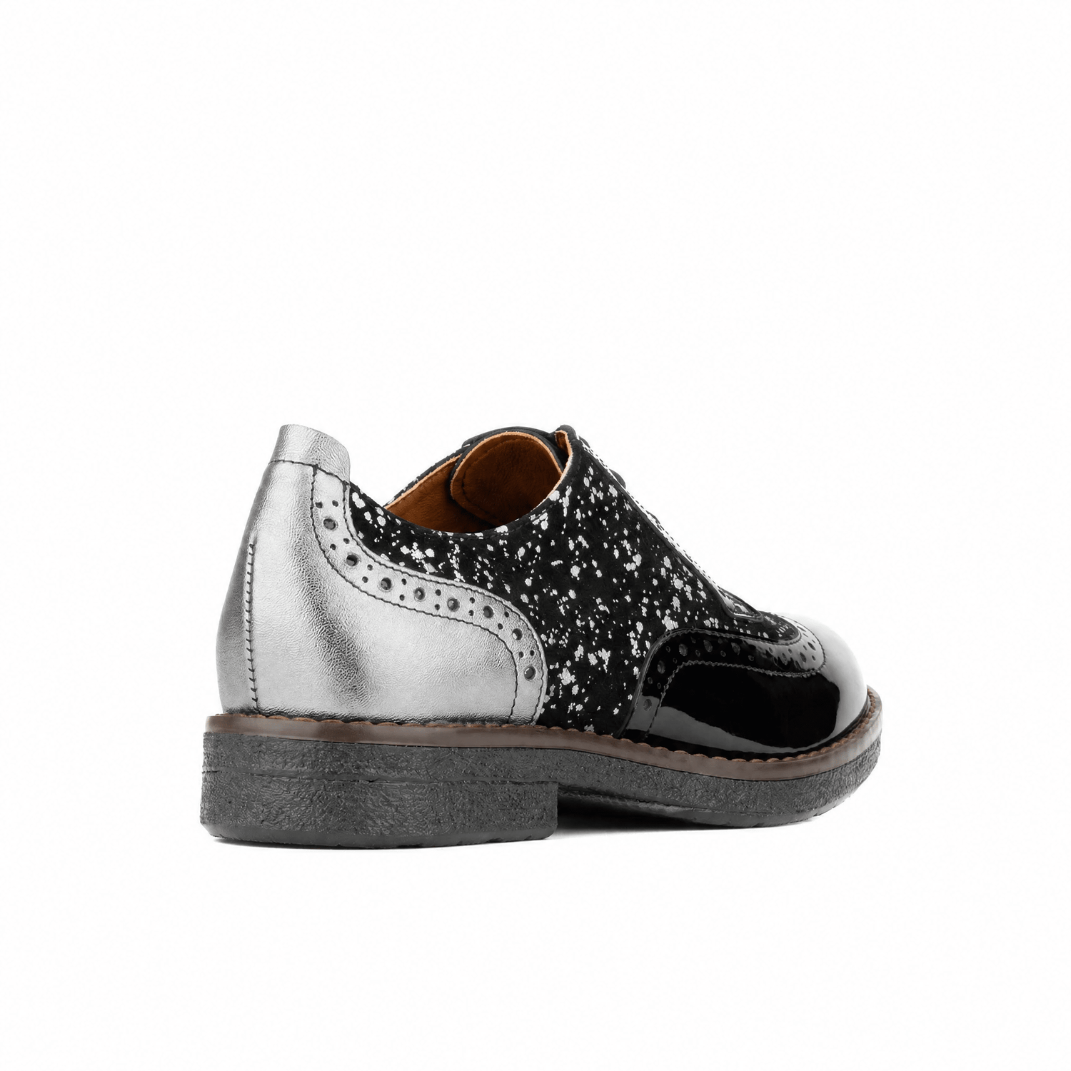 The Artist - Black & Silver Drops Womens Shoes Embassy London 