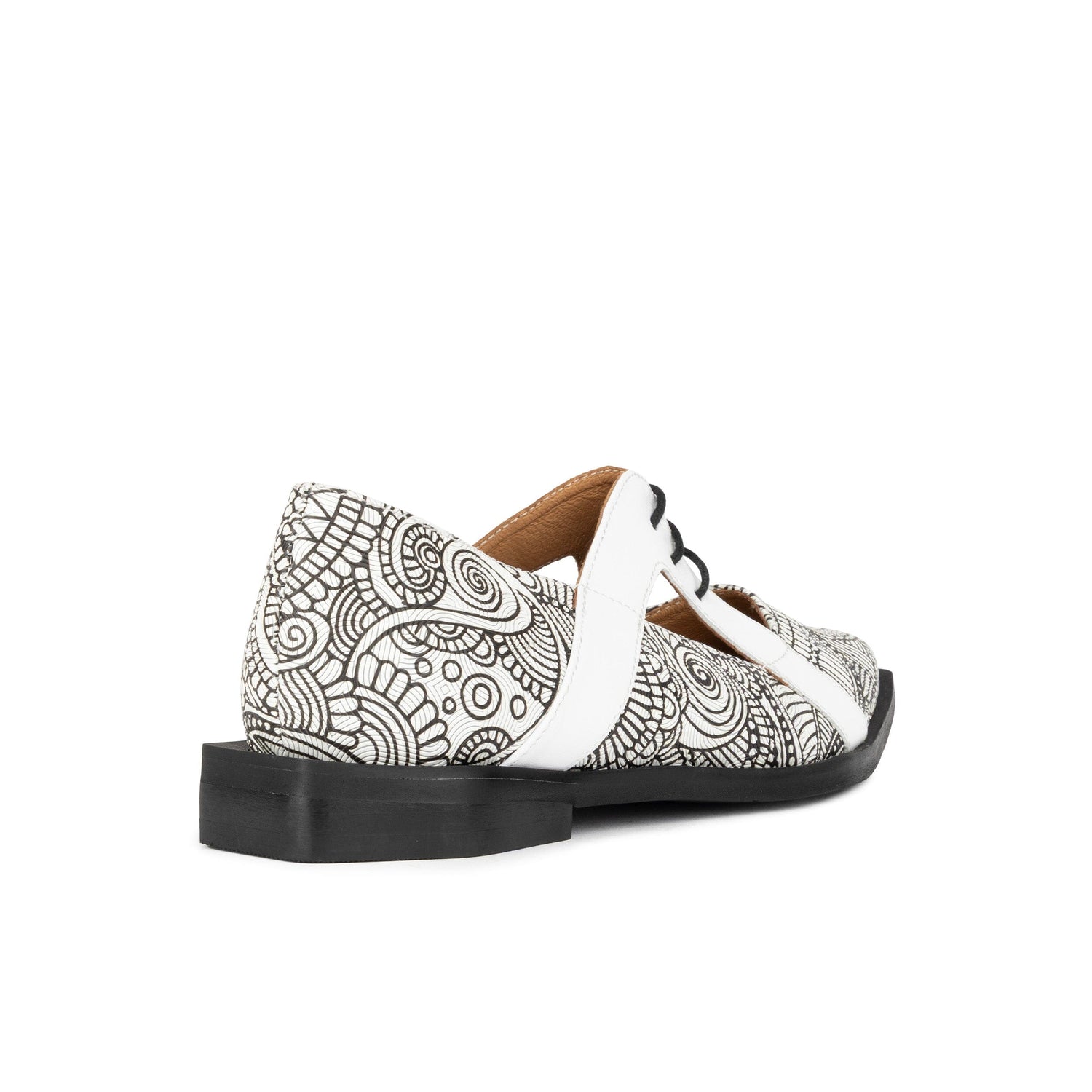 Harlowe - Black & White & Graphic Print Womens Shoes Embassy London 