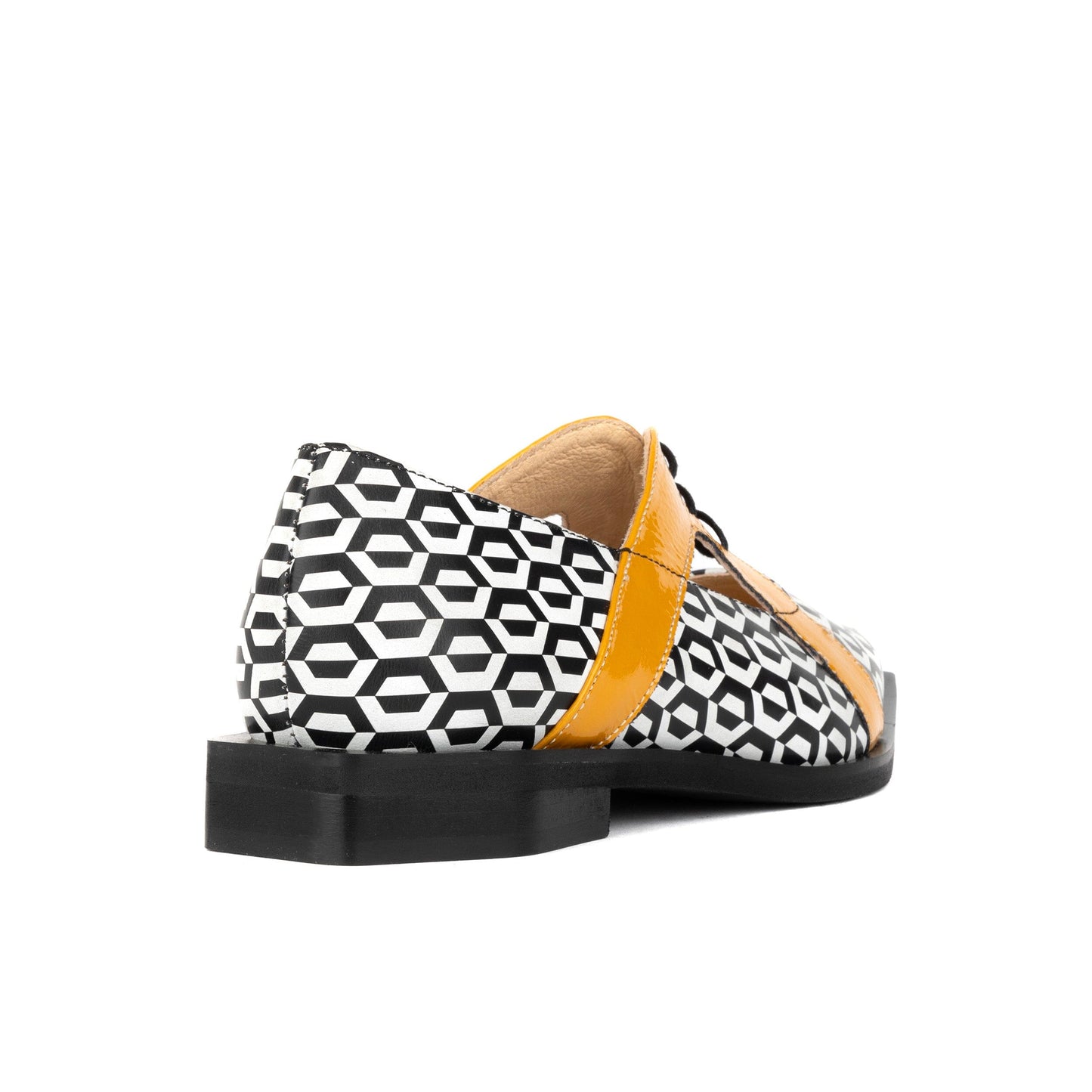 Harlowe - Black & White Hexa & Yellow Womens Shoes Embassy London 