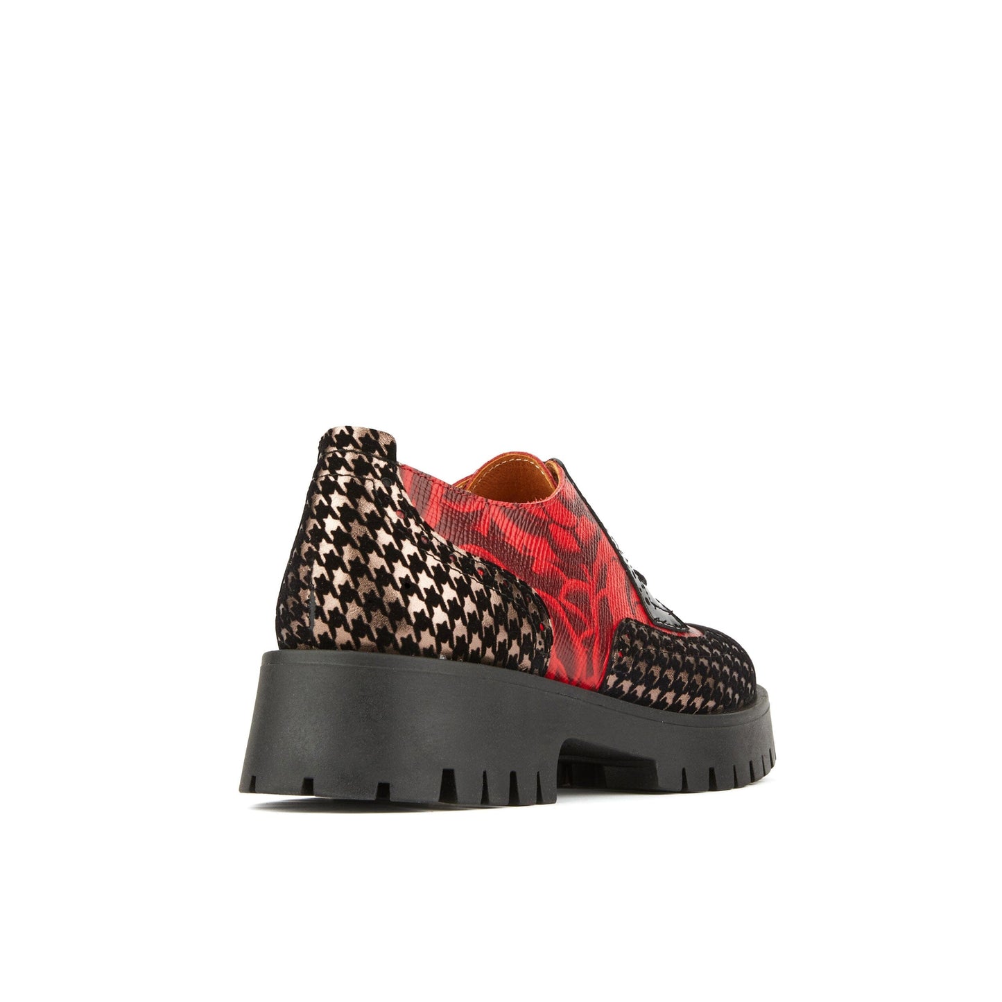 Artisan - Red Rose & Houndstooth Womens Shoes Embassy London 