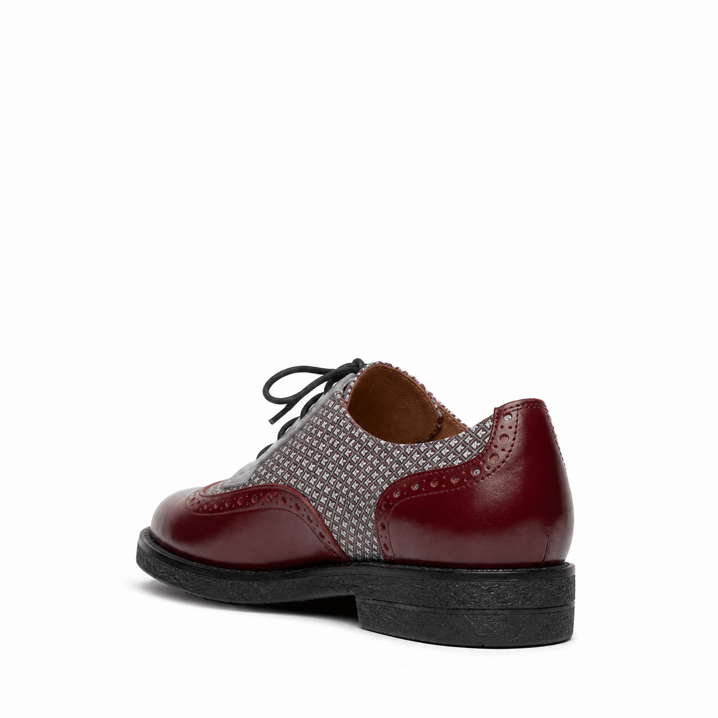 The Artist - Burgundy & Light Blue Diamonds Womens Shoes Embassy London 