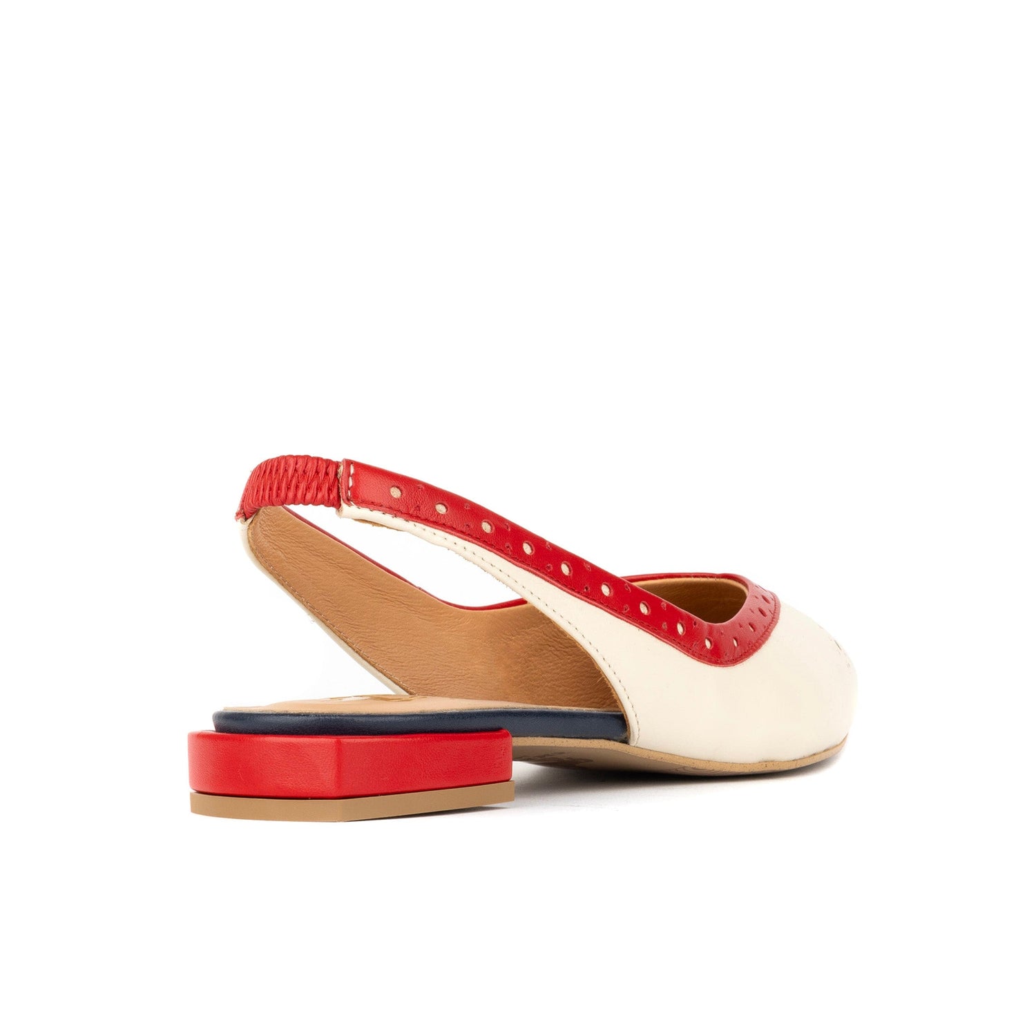 Holly - Cream & Red & Blue Womens Sandals Embassy London 