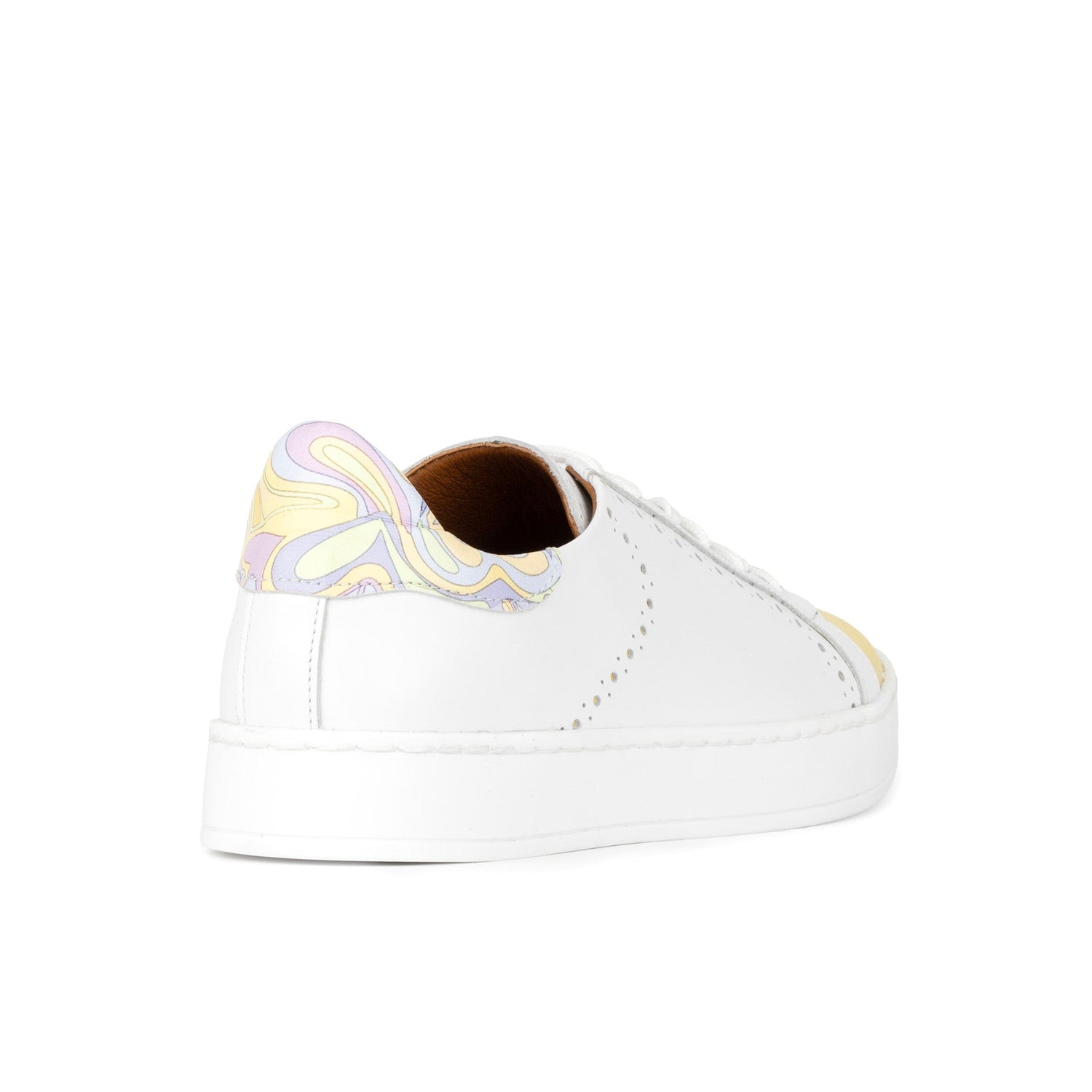 Serena - White & Yellow & Pastel Multi Womens Trainers Embassy London 