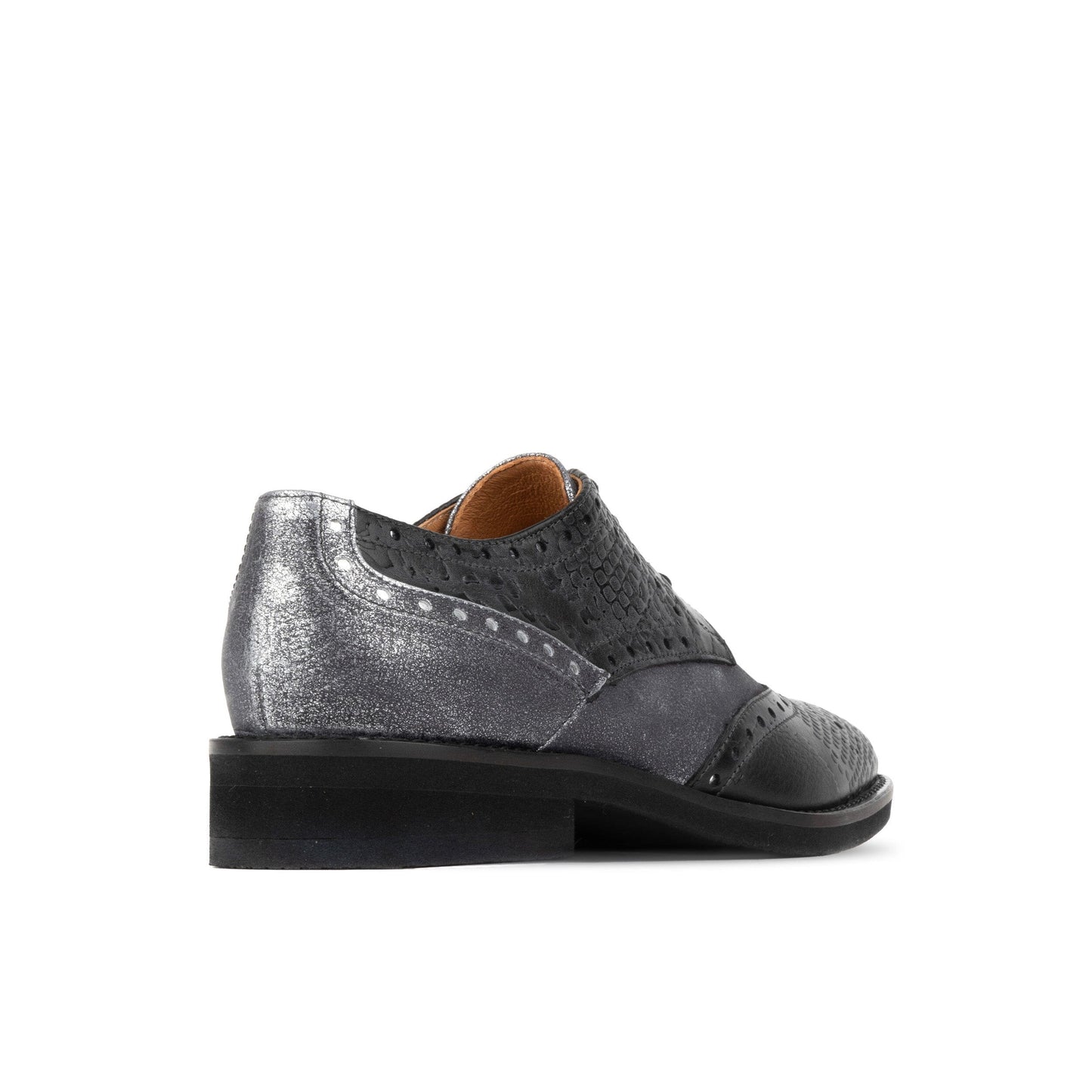 Eton - Black & Grey Womens Oxfords Embassy London 