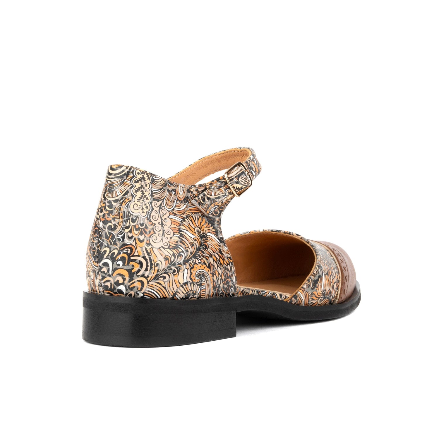 Gigot - Brown Paisley Womens Sandals Embassy London 