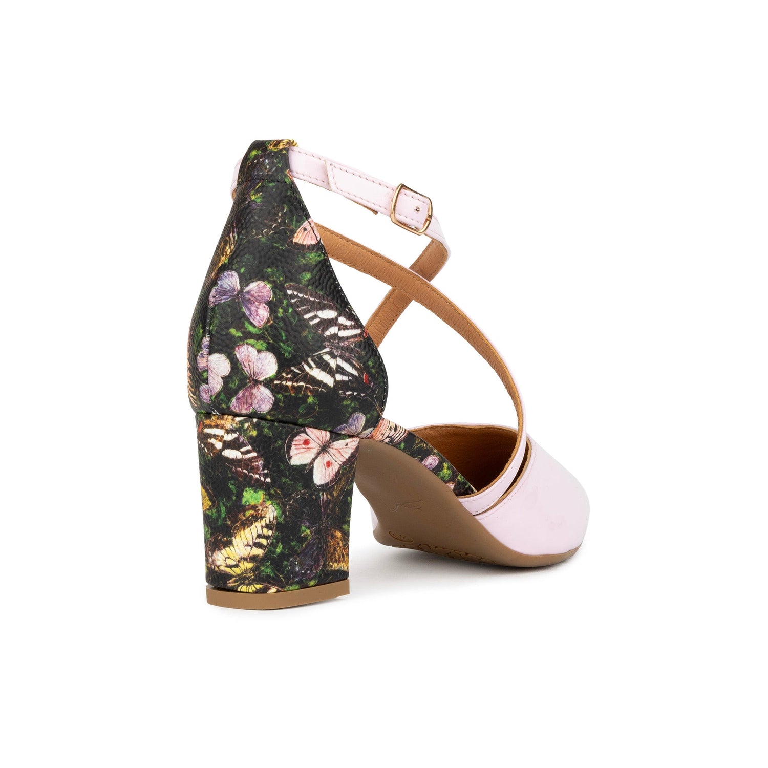 Danni - Light Pink & Butterfly Multi Womens Heels Embassy London 