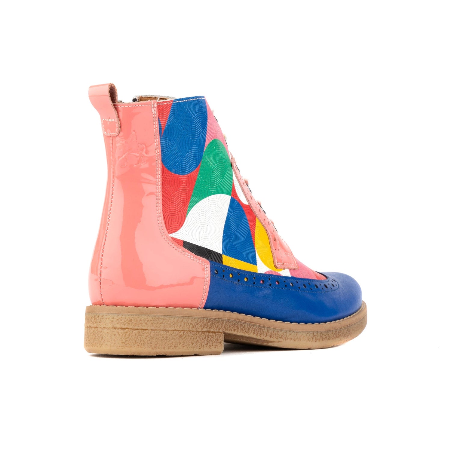 Hatter - Blue & Pink Groovy Womens Ankle Boots Embassy London 