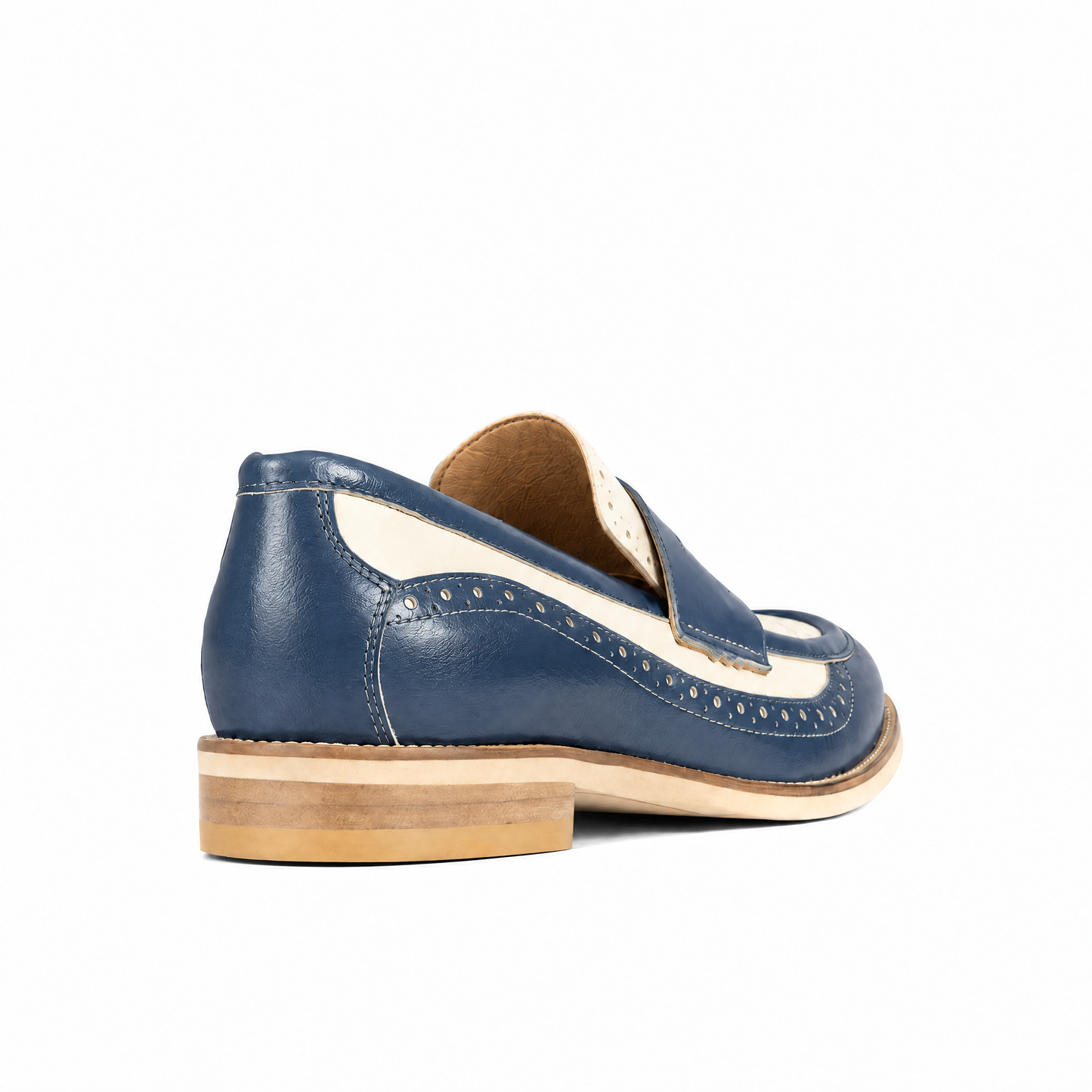 Angelina - Navy & Cream