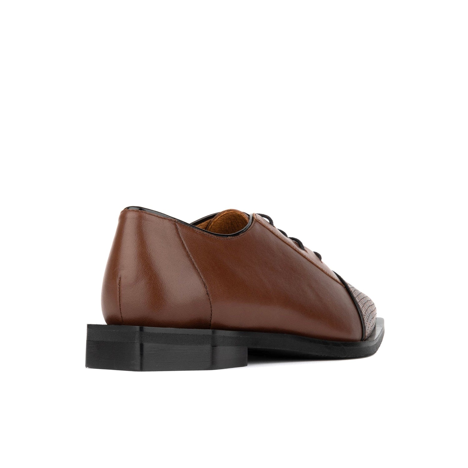 Sloan - Brown & Snake - Women's Leather Oxford with Snakeskin toe Womens Shoes Embassy London 