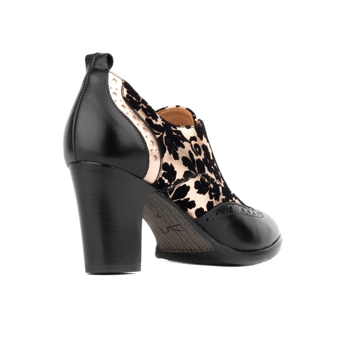 Casino - Black & Rose Gold Womens Heels Embassy London 