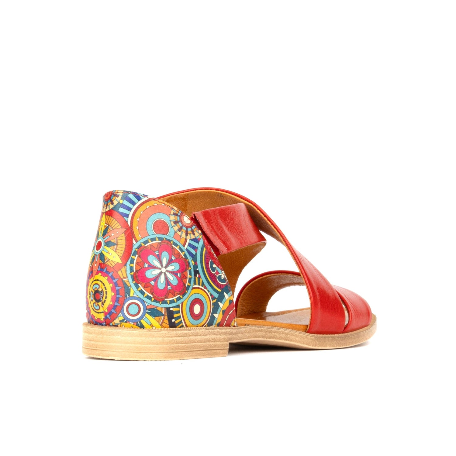 Tucan - Red Signature Print Womens Sandals Embassy London 