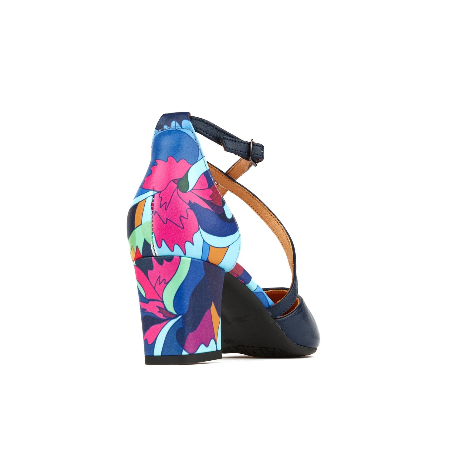 Dannii - Blue & Pink Jungle Womens Heels Embassy London 