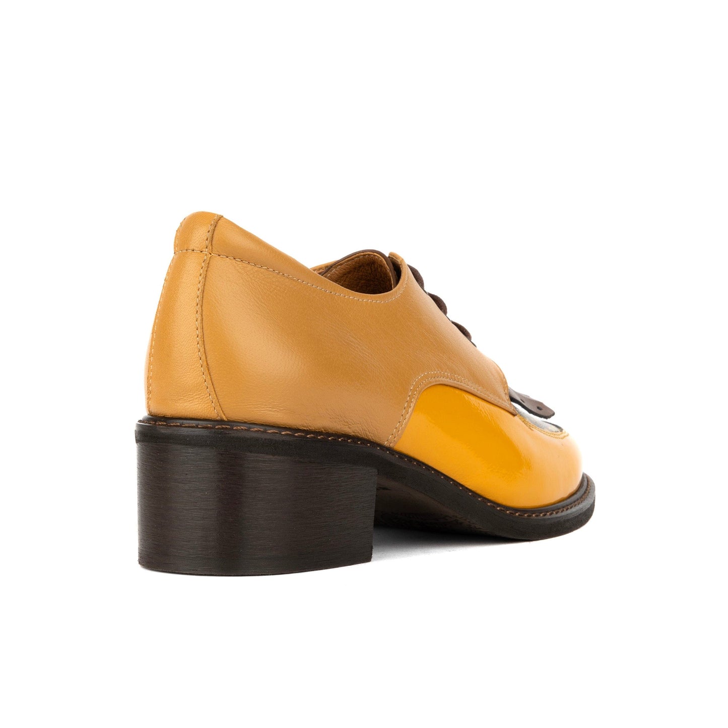 yellow dress shoes for women Ethel Lemon women's blucher shoe Yellow Lemon Yellow A removable ankle strap provides superior comfort for all day wear Handmade Barefoot Loafers for Women