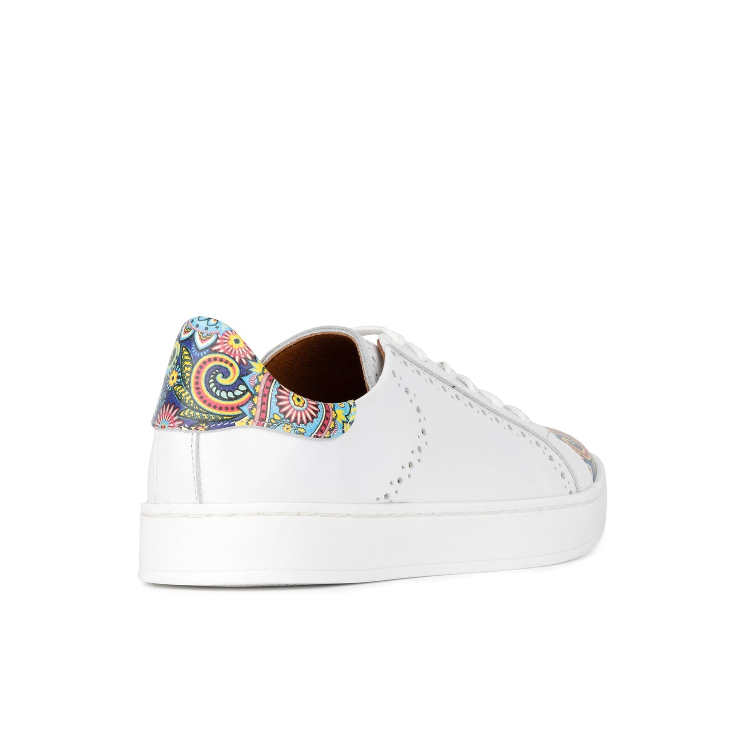 Serena - White & Summer Signature Print Womens Trainers Embassy London 