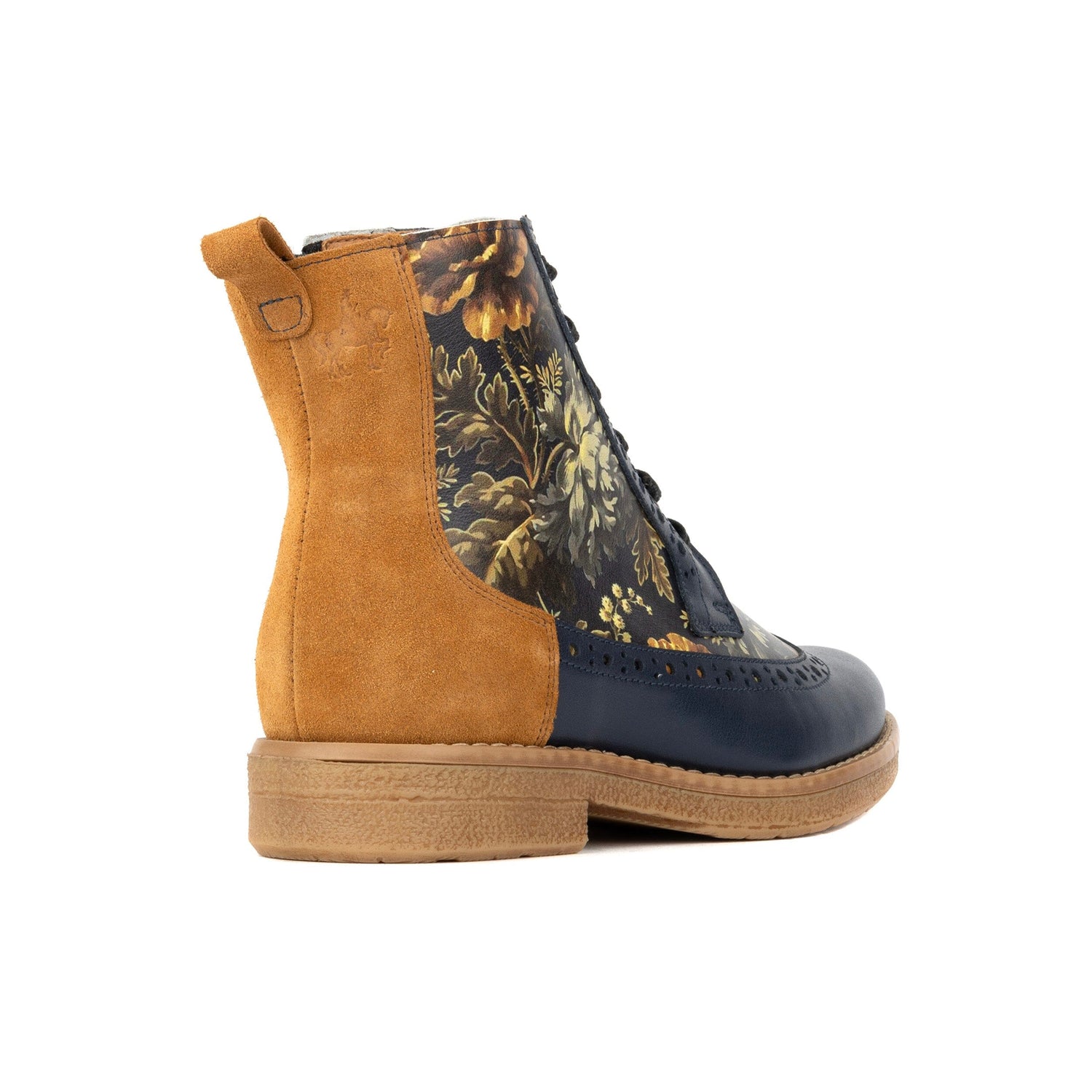 Hatter - Navy & Autumn Bloom Womens Ankle Boots Embassy London 