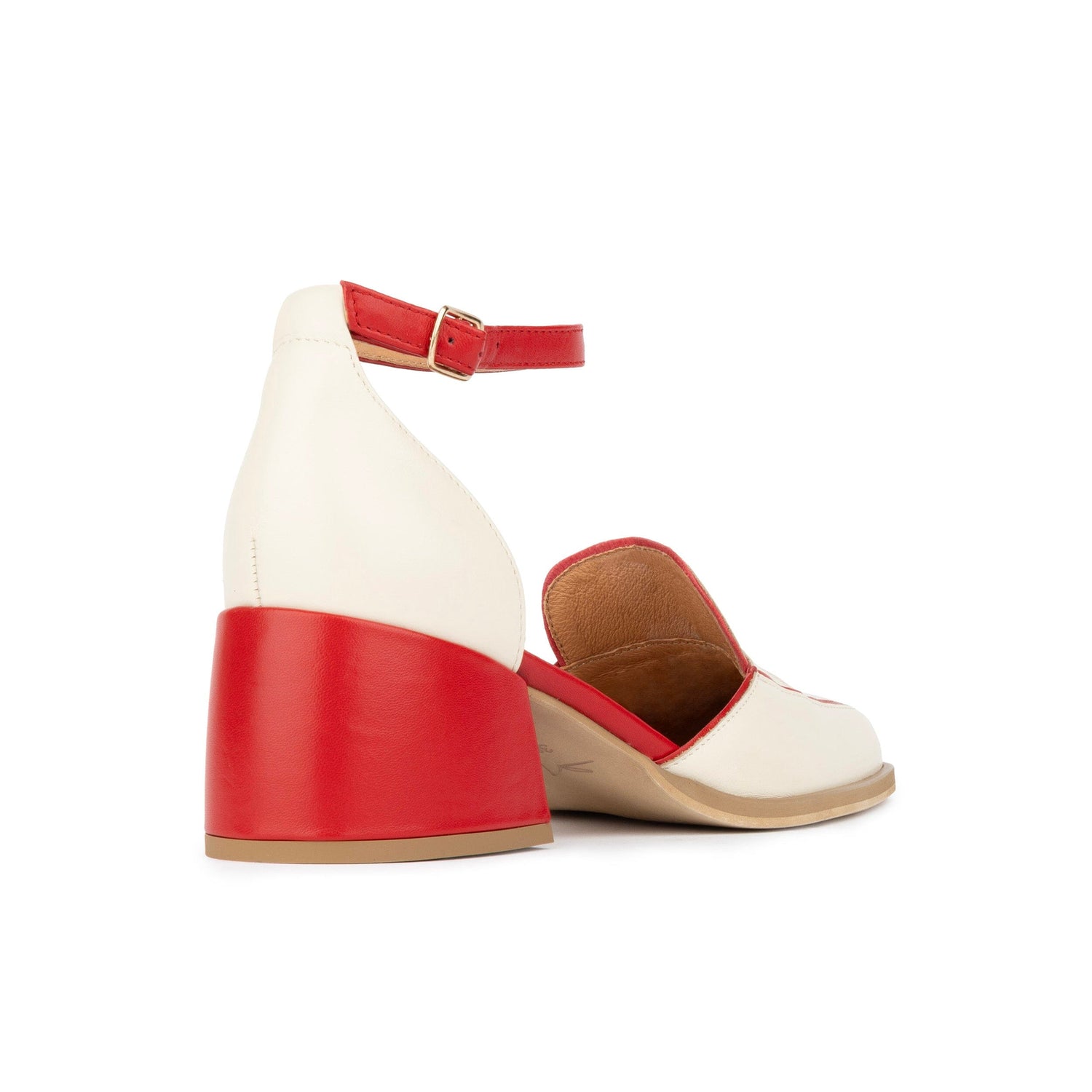 Mayfair - Red & Cream Womens Heels Embassy London 
